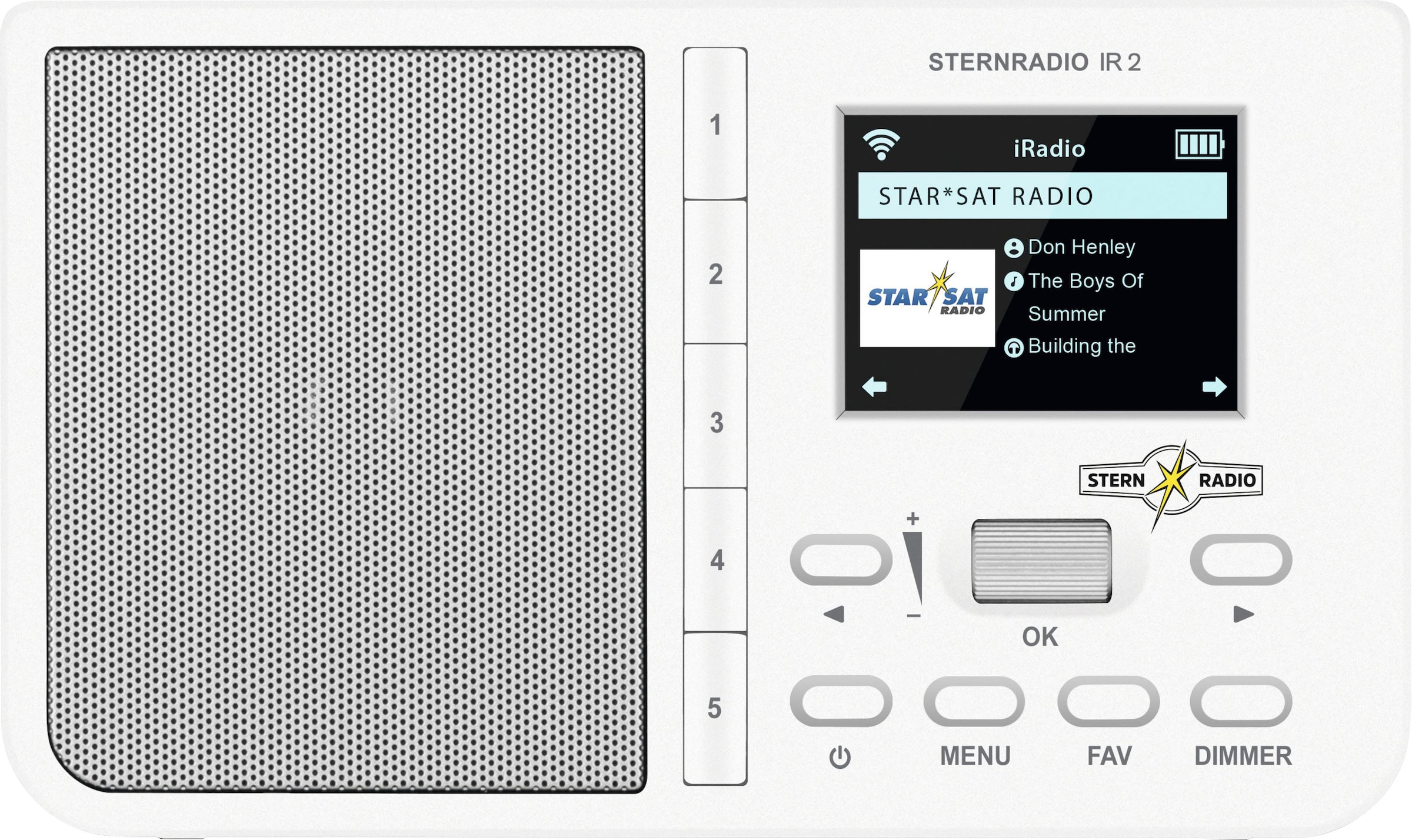 TechniSat Internet-Radio »STERNRADIO IR 2«, (WLAN Internetradio 2 W)