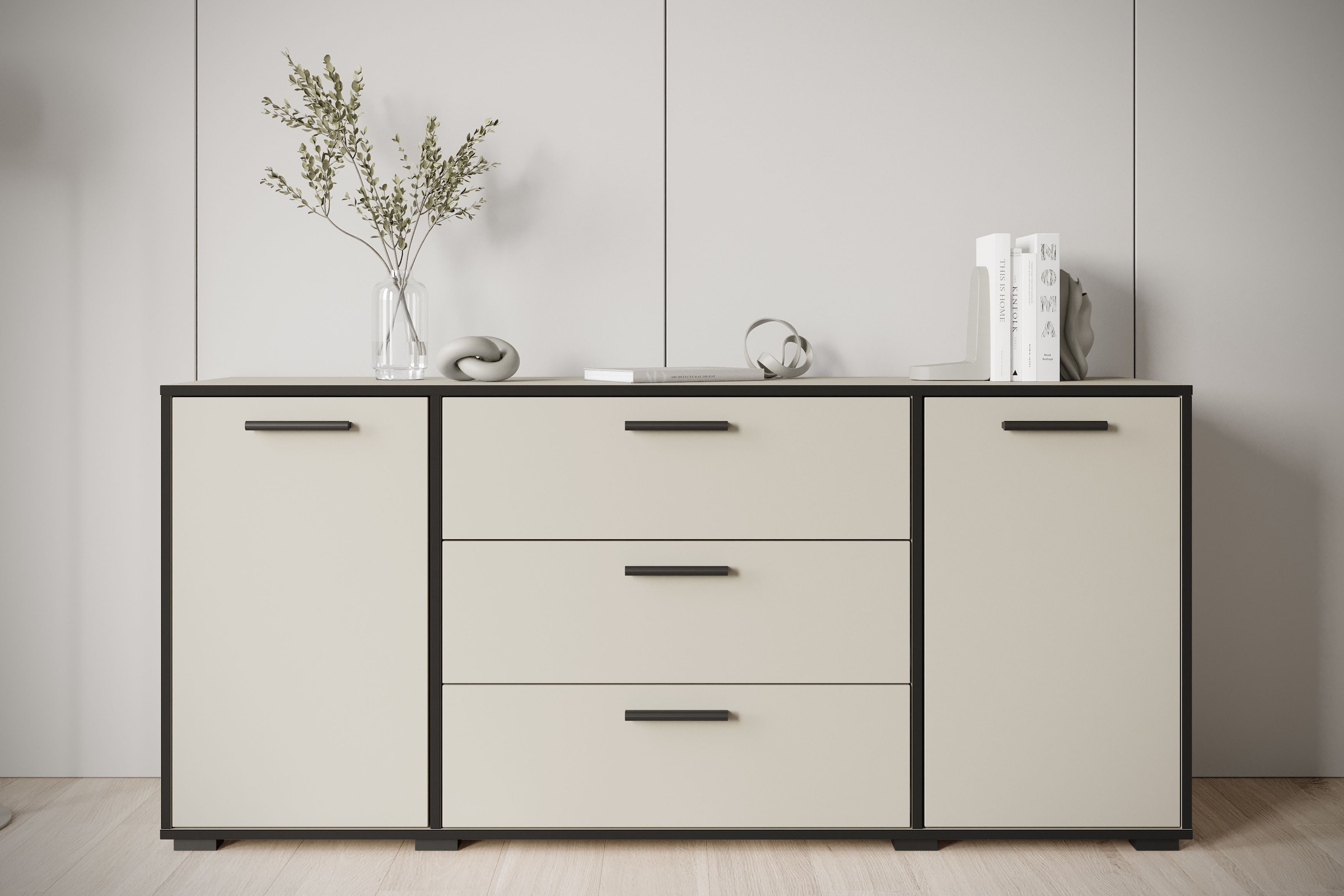 Home affaire Sideboard »BOGOTA« moderne Kommode, Schubladenschrank mit verstellbaren Einlegeböden
