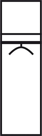 priess Kleiderschrank 1-bis 5-türig, mit silberfarbigen Applikationen