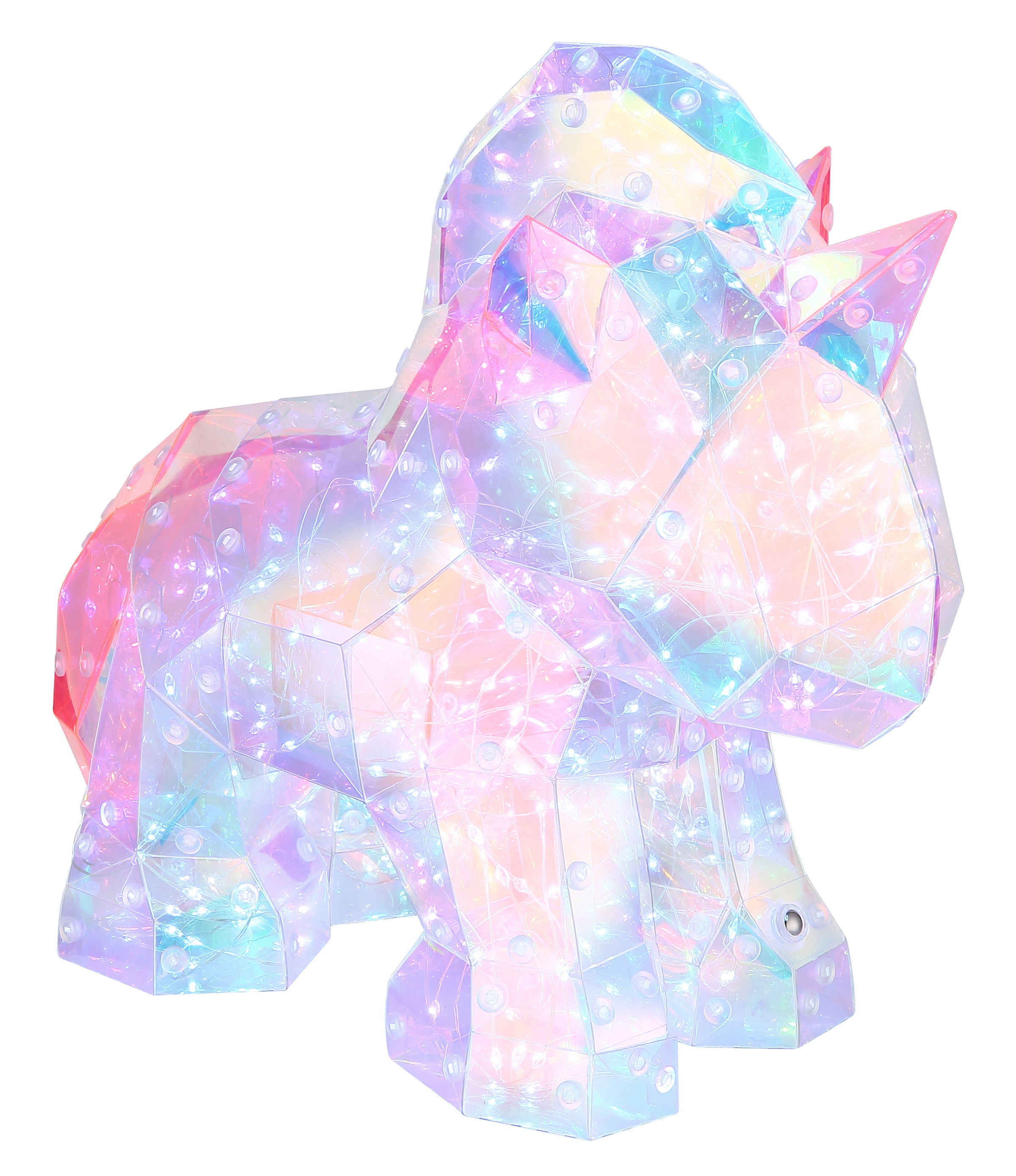 GLOBO LIGHTING Tischleuchte »BRONDAR« LED-Modul 1 Stk. Kaltweiß Tischlampe Nachttischlampe Deko-Tischleuchte Schlafzimmer klar Kristall Effekt