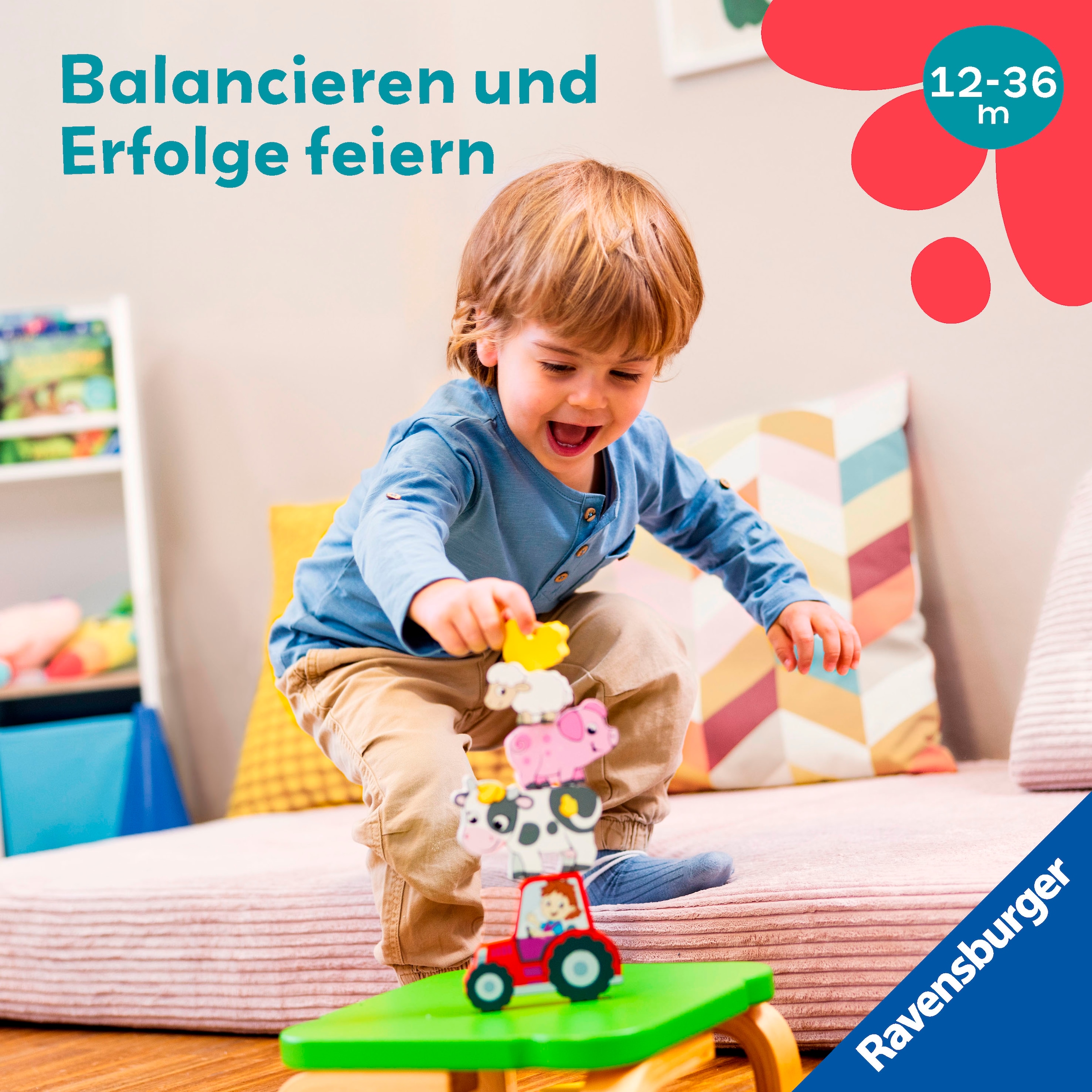 Ravensburger Puzzle »Play+ Magnetisches Holz-Zähl-Puzzl Bauernhof«