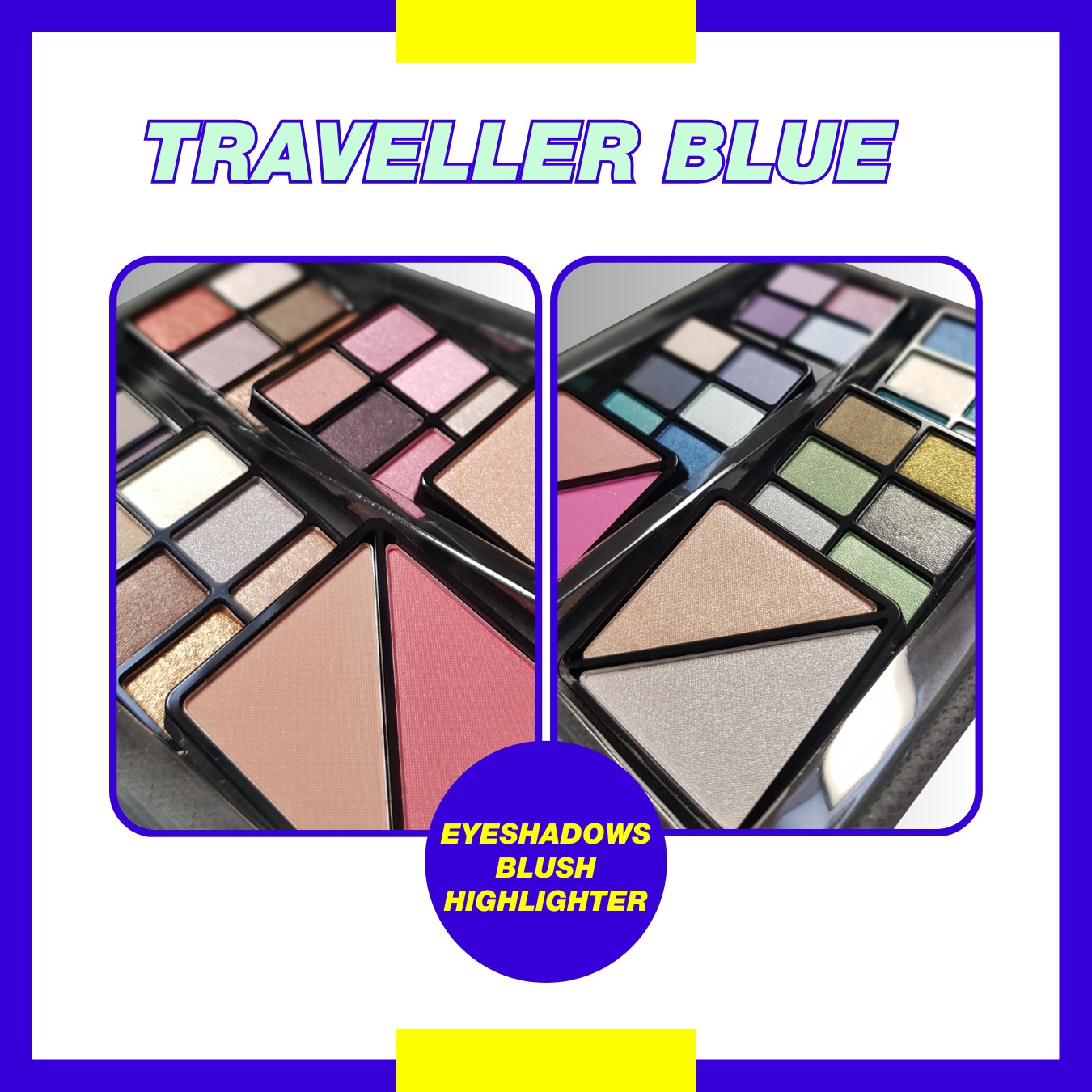 ZMILE COSMETICS Kosmetik-Koffer »'Traveller' blue«, (87 tlg.), mit veganer Formulierung