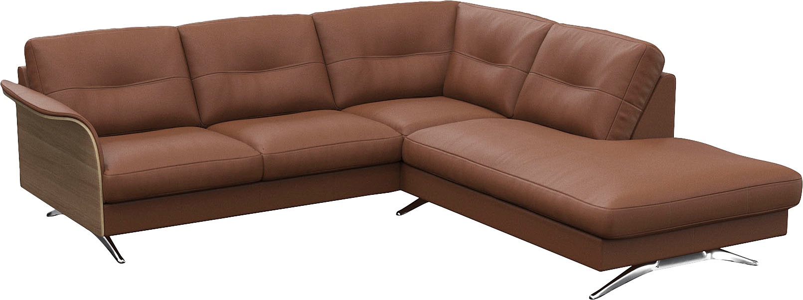 FLEXLUX Ecksofa »Glow, super bequem durch hochwertigem Sitzaufbau mit Feder günstig online kaufen