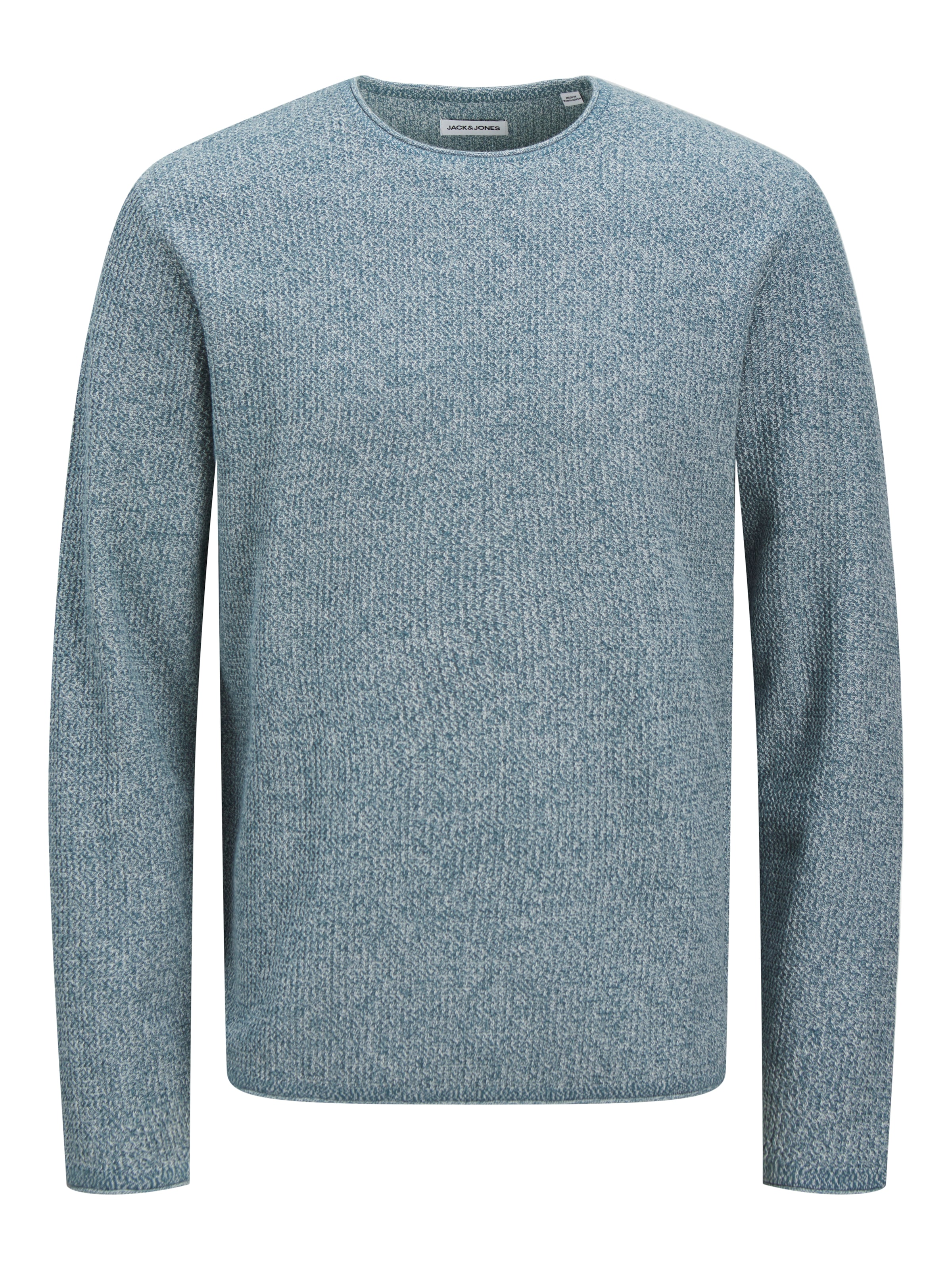 Jack & Jones Rundhalspullover »JJECOOPER KNIT CREW NECK NOOS«, in Strick Optik