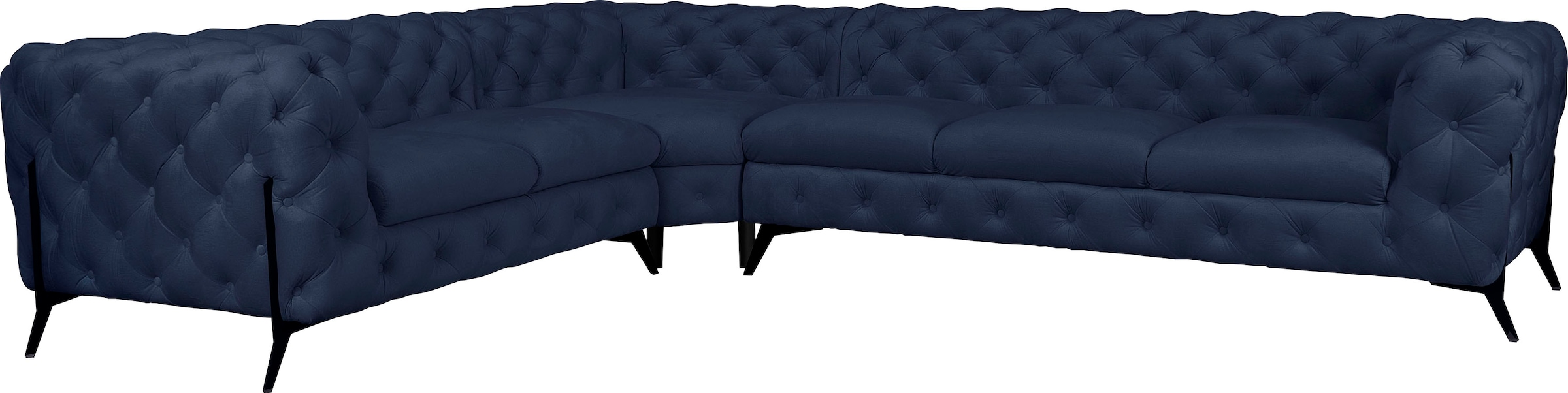 Home affaire Chesterfield-Sofa »Amaury L-Form« großes Ecksofa, Chesterfield günstig online kaufen