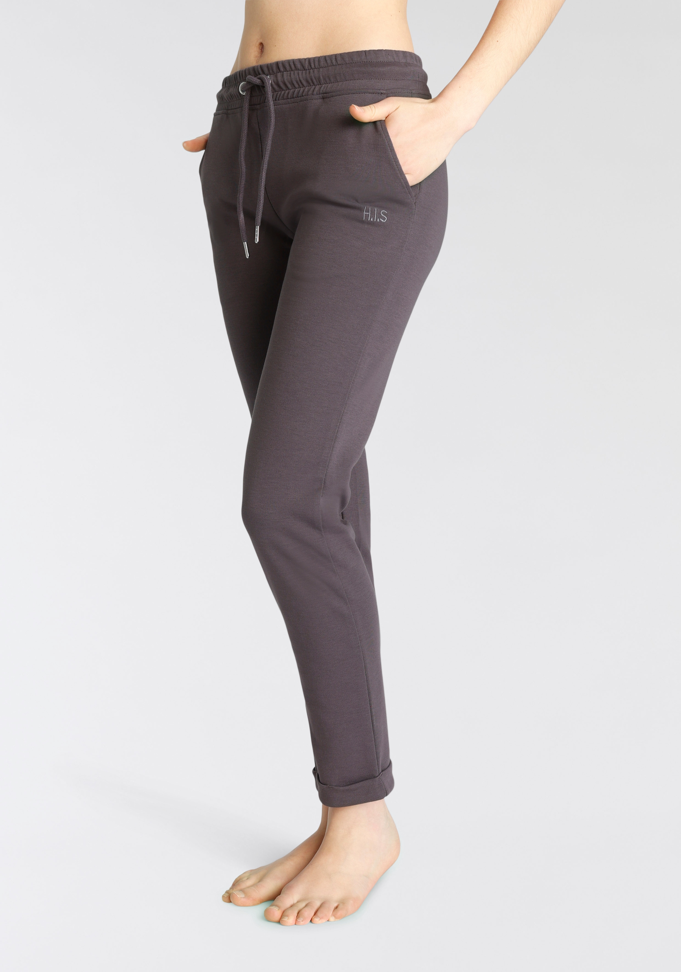 H.I.S Sweathose, Schlupfhose mit kleinem Aufschlag am Saum, Loungewear