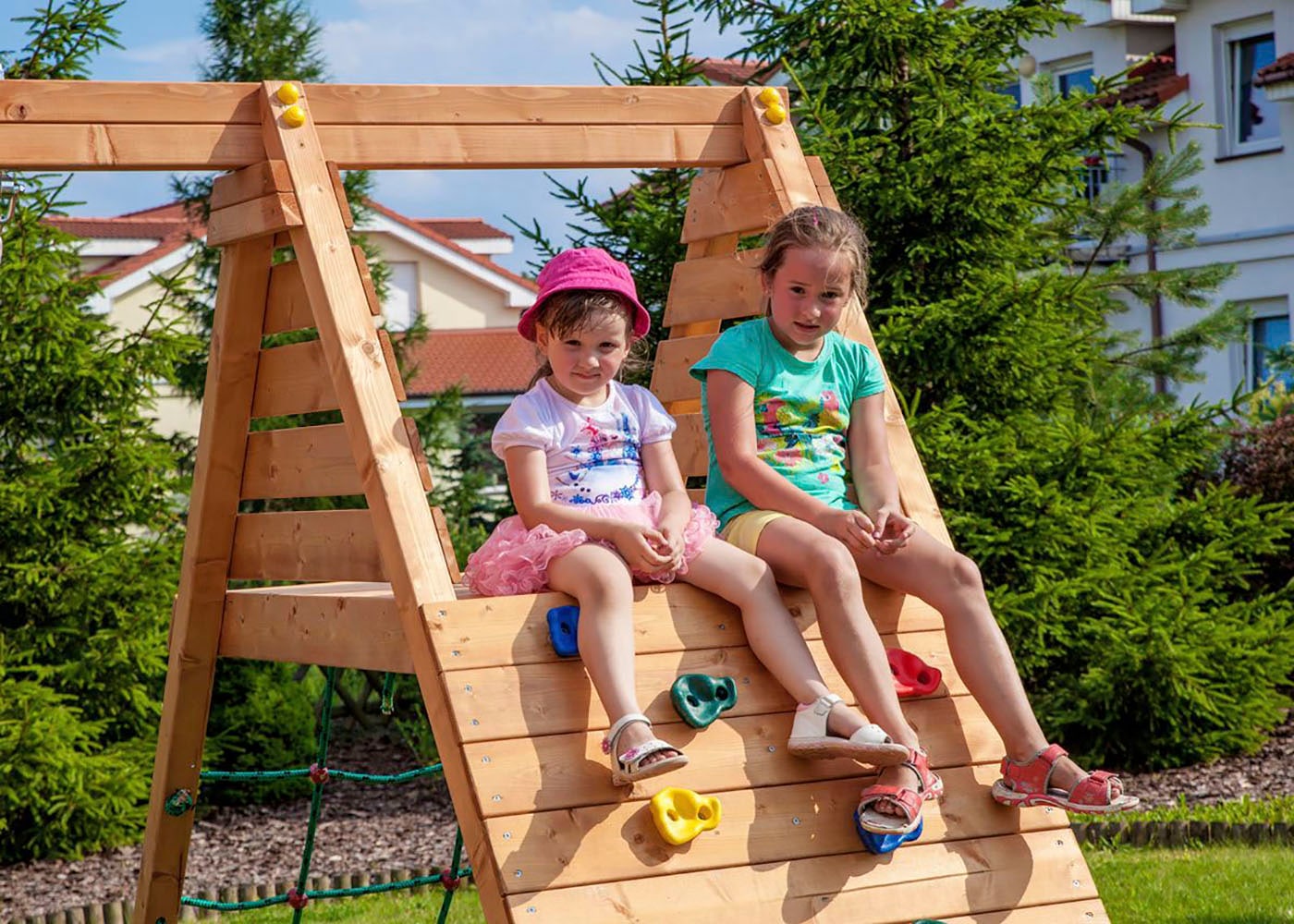 FUNGOO Spielturm »MAXI SET FUN GYM«, mit Schaukel & Rutsche, Klettererweiterung, Sandkasten