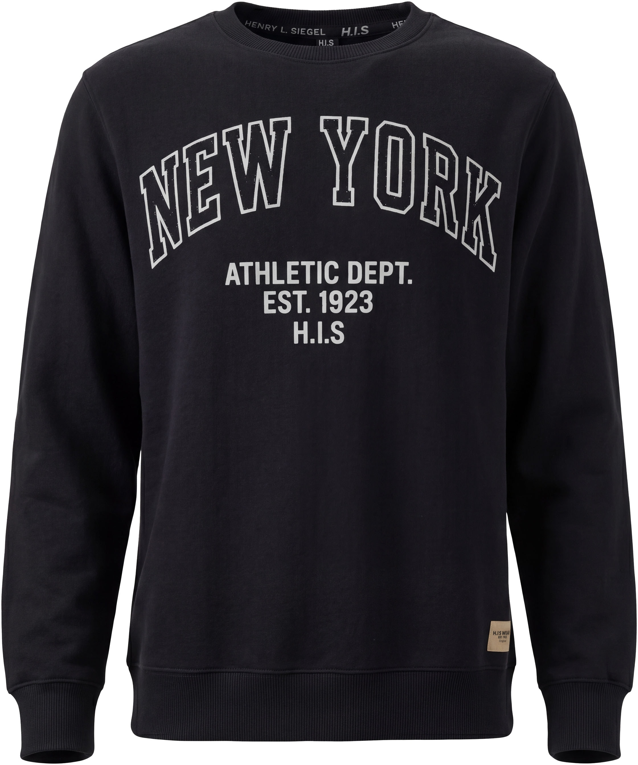 H.I.S Sweatshirt »2er Packung Sweatshirts mit Logoprint«, 2er Packung, mit Rundhalsausschnitt, Langarm, für Jungen, im 2er-Pack
