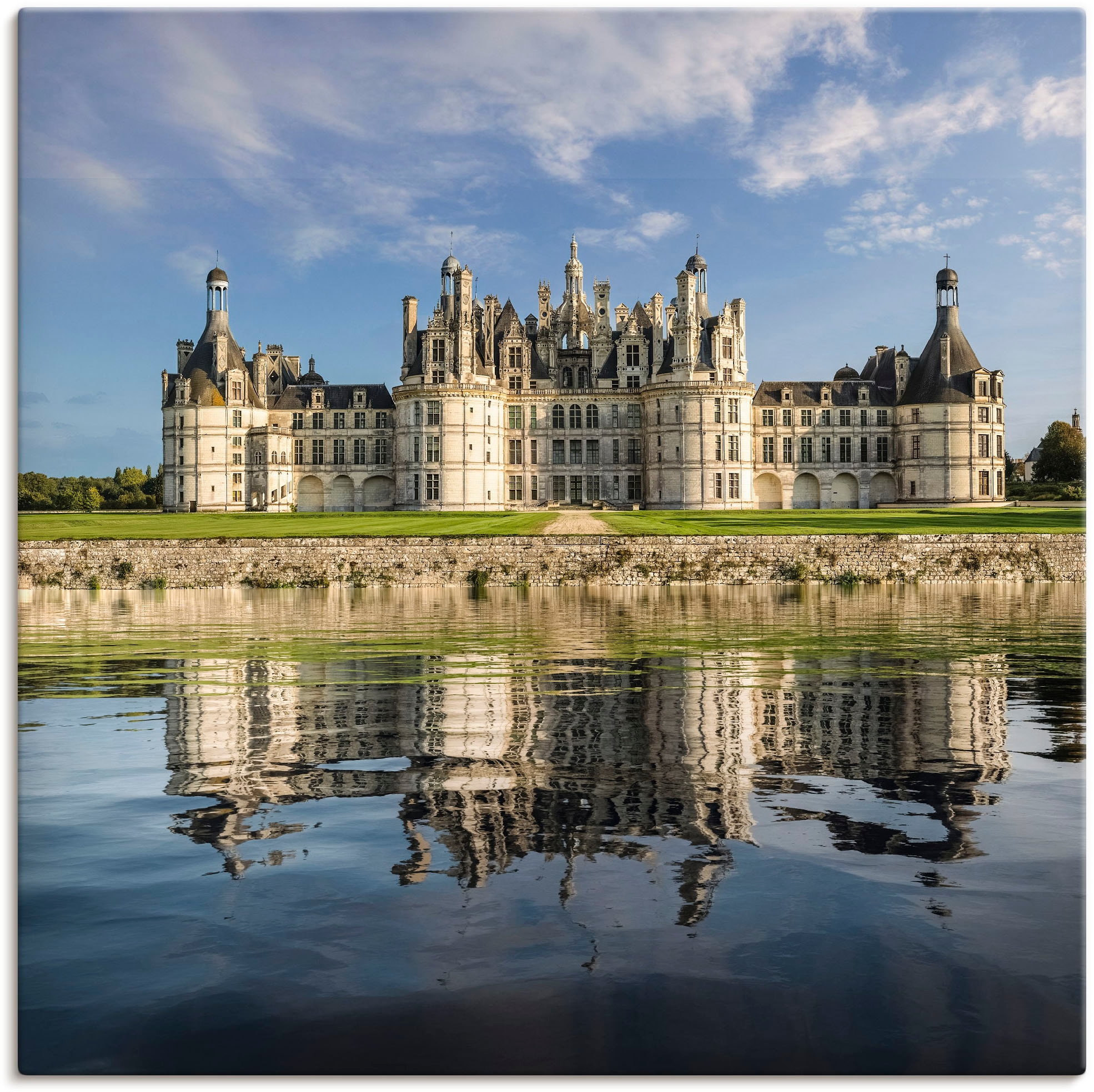 Artland Leinwandbild »Loire-Schloss Chateau Chambord«, Gebäude, (1 St.), au günstig online kaufen