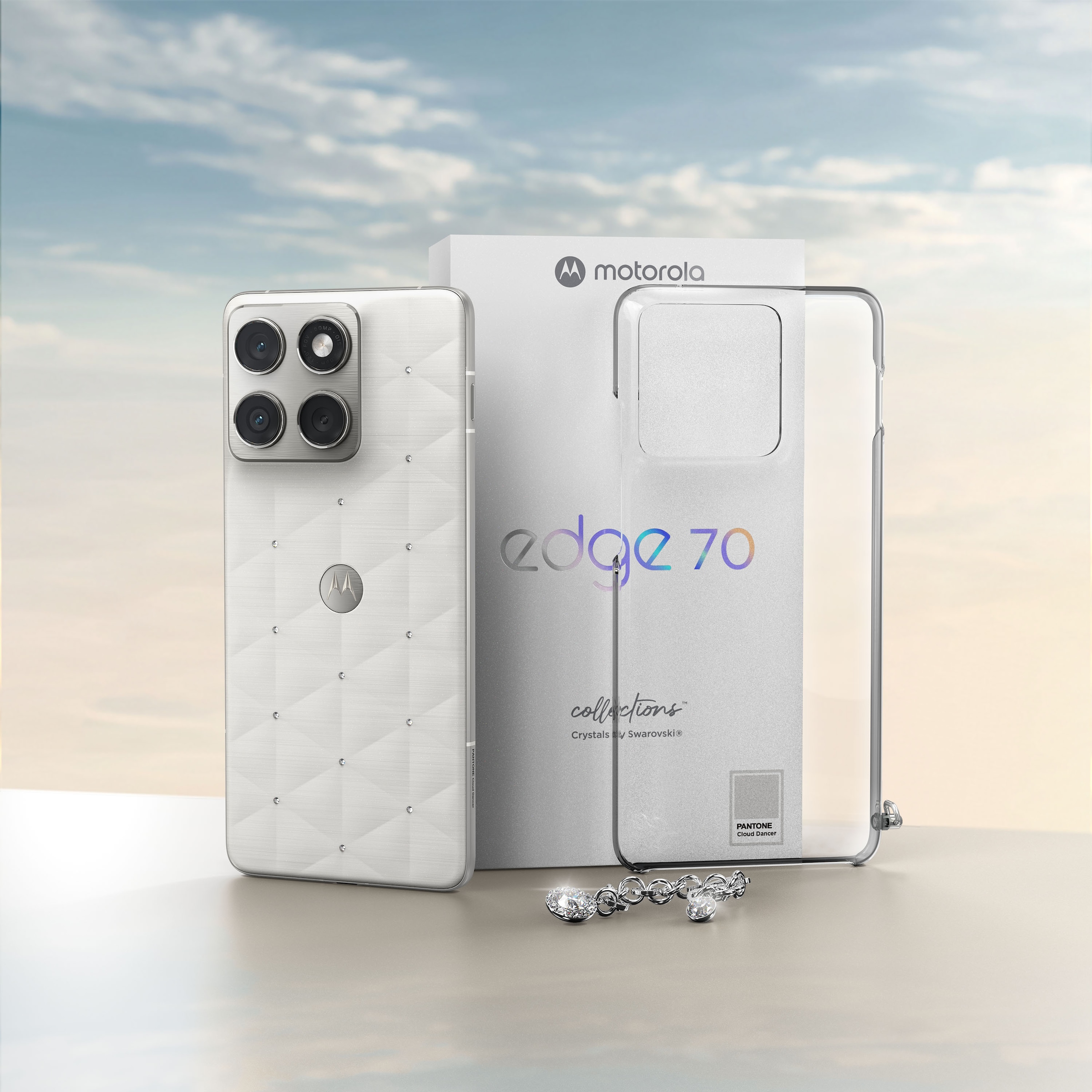 Motorola Smartphone »edge 70 512GB« PANTONE® Cloud Dancer