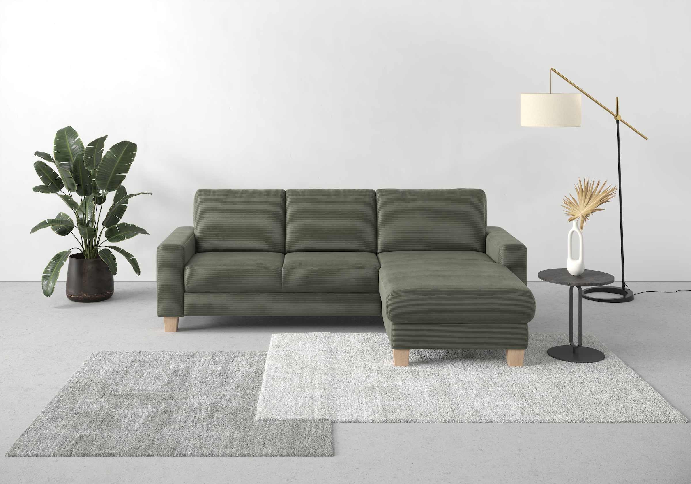 Home affaire Ecksofa »Summer L-Form« mit Recamiere, mit oder ohne Bettfunkt günstig online kaufen