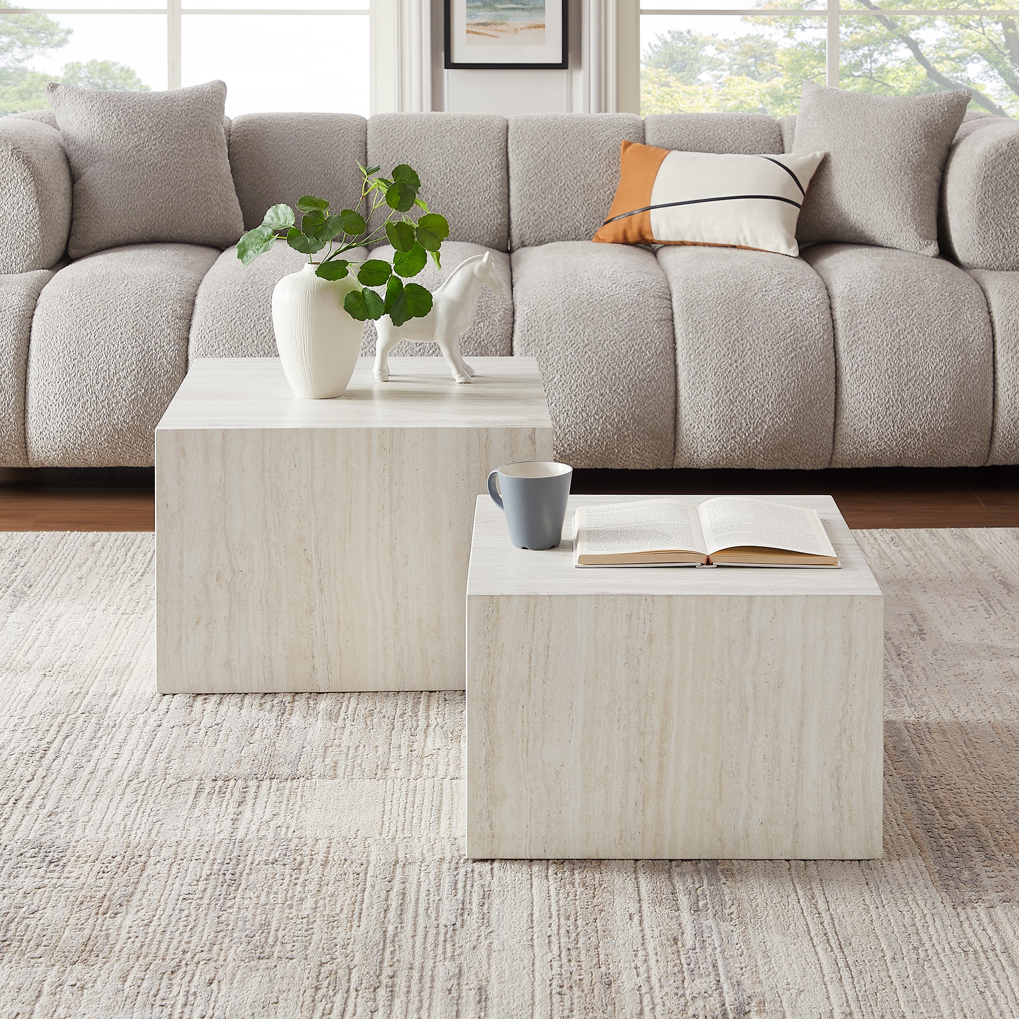SalesFever Couchtisch »Almeria Bestelltisch«, (Set, 2 St., 2er Set), quadra günstig online kaufen