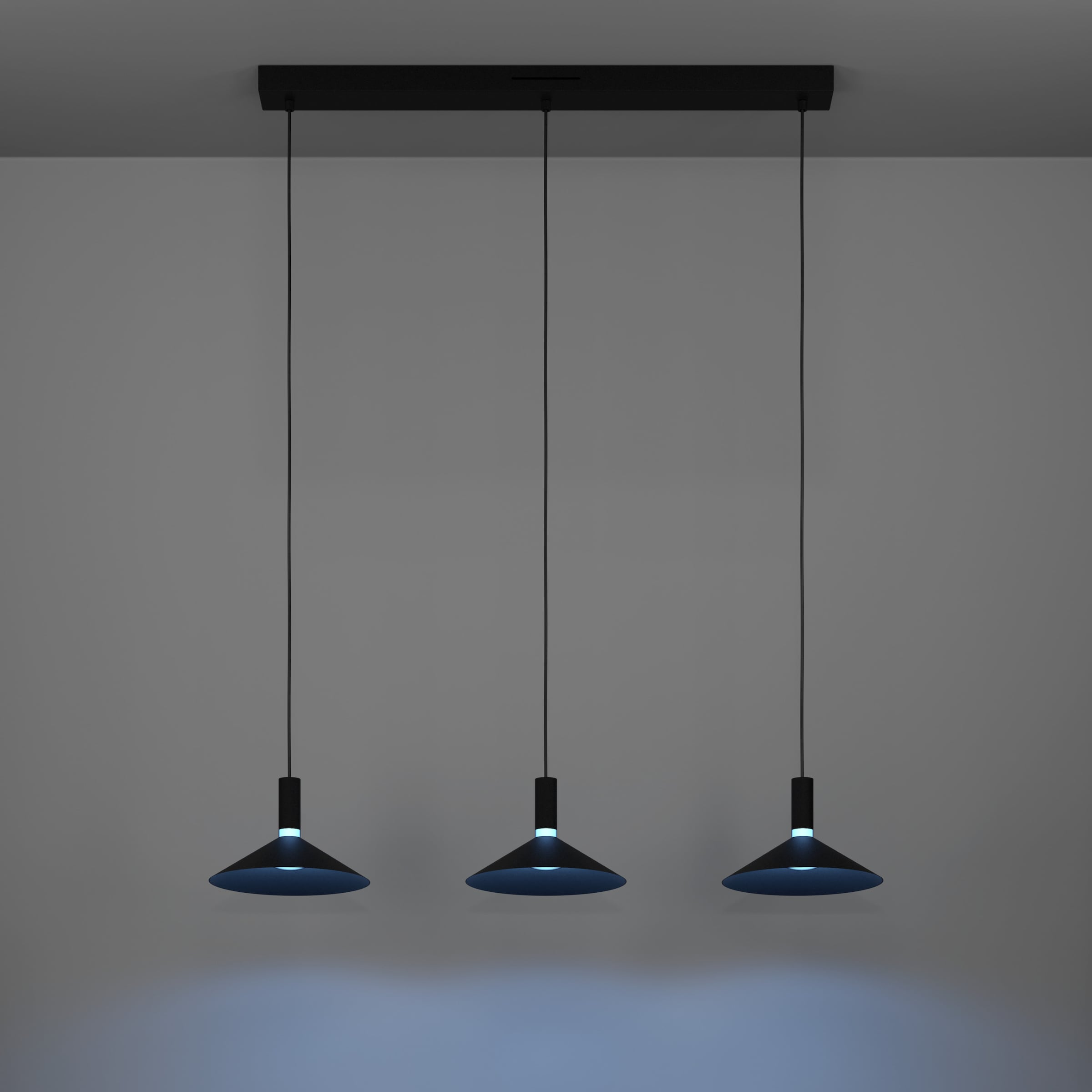 EGLO Hängeleuchte »CONOMAVILLA-Z Pendellampe - Stahl - LED - 3X7,5W - IP20« LED-Modul 1 Stk. Kaltweiß | Neutralweiß | RGB | Warmweiß Hängelampe, Deckenlampe, Wohnzimmer, Esszimmer, L92 x B22 x H120 cm