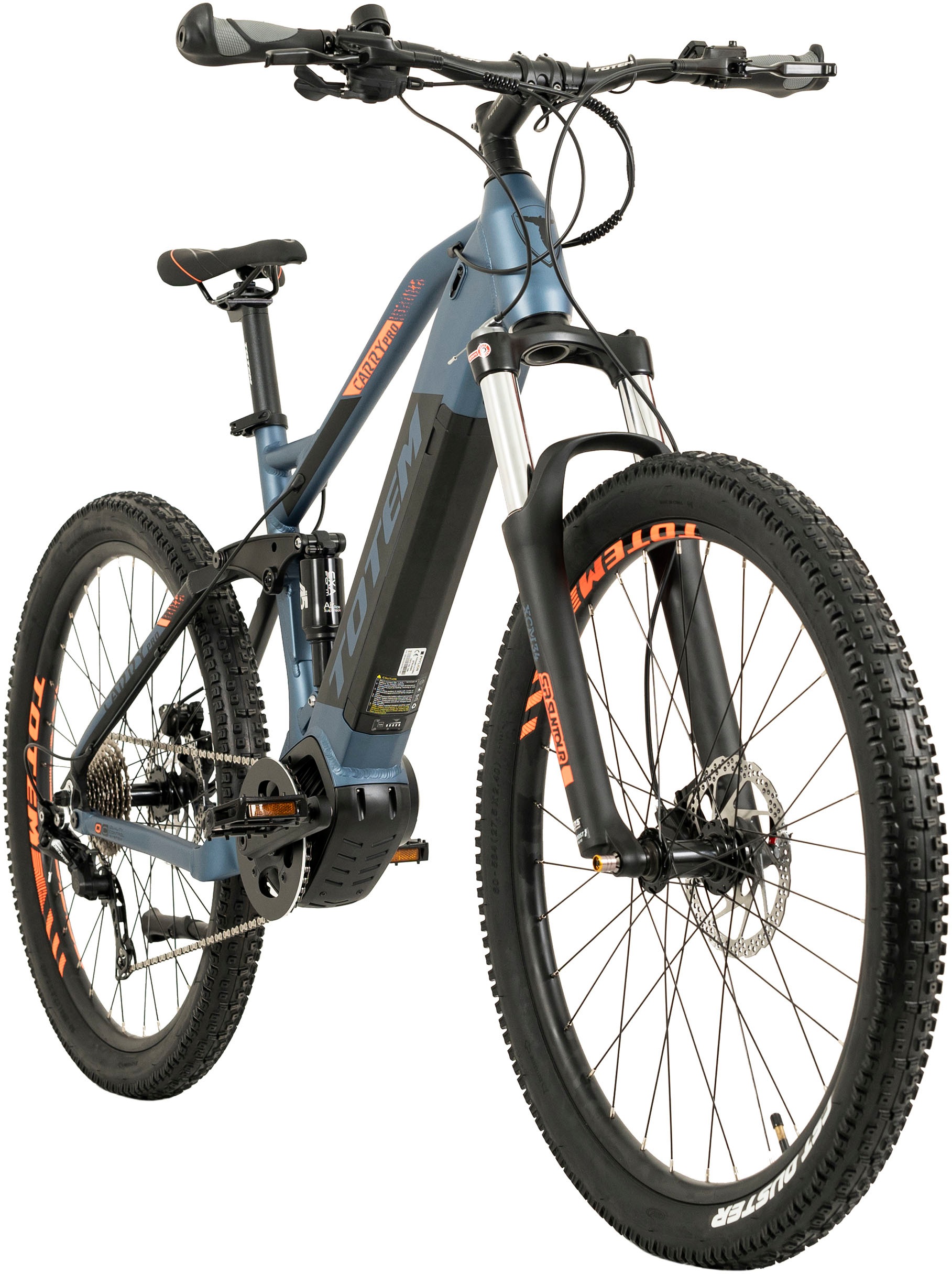 TOTEM E-Bike »Carry Pro«, 10 Gang, Shimano, Deore, Mittelmotor 250 W, Pedelec, Elektrofahrrad für Damen u. Herren, MTB