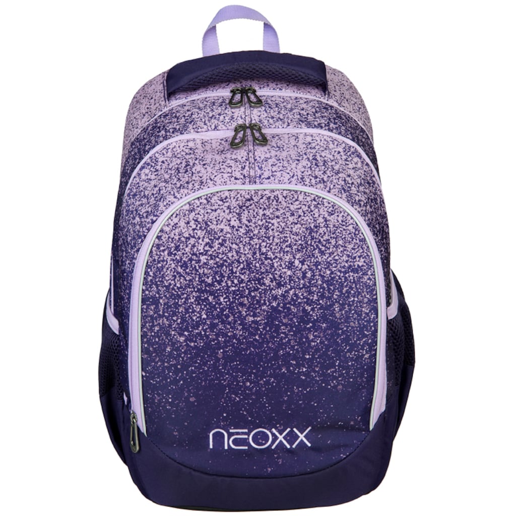 neoxx Schulrucksack »Fly, Glitterally perfect«, Reflektionsnaht