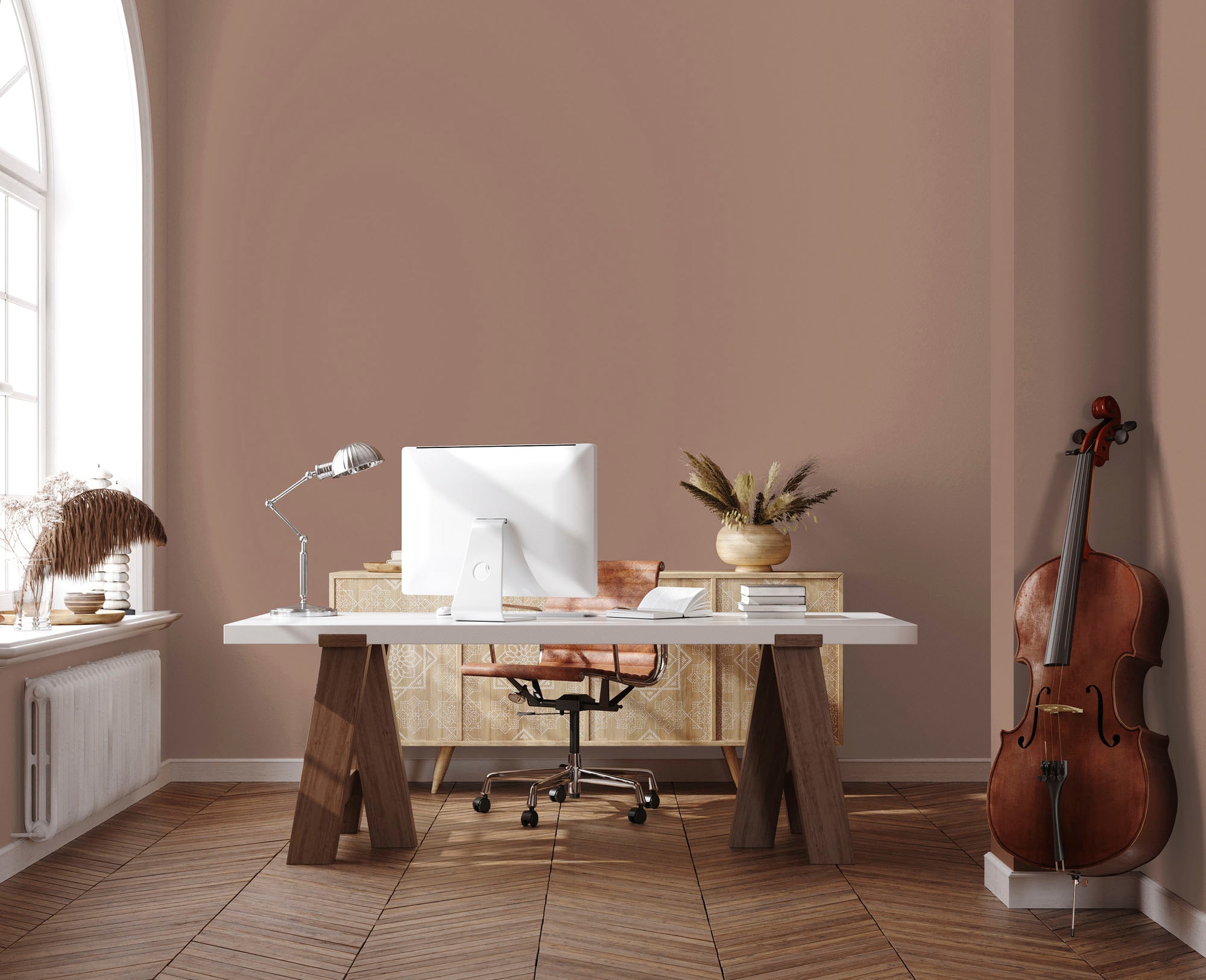 A.S. Création Wandfarbe »Premium Innenwandfarbe PURO Tuchmatt rosy beige« ideal für Wohnzimmer, Schlafzimmer, Flur und Küche, Farbwelt Beige