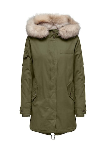 Parka »ONLNEWMAY FUR CANVAS PARKA CC OTW«, mit Kapuze