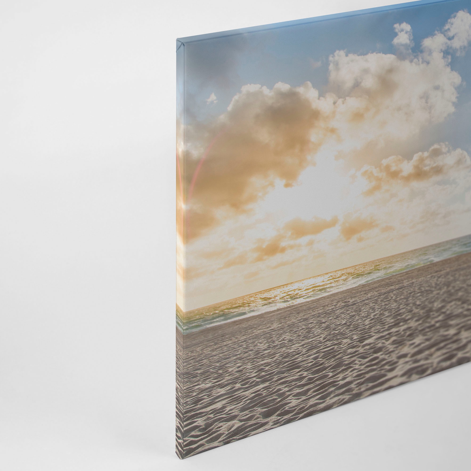A.S. Création Leinwandbild »Beach Chair«, Kunst-Gemälde-Kinder, (1 St.), Strand Meer Keilrahmen Natur Leinwand-Bild Wohnzimmer modern Wandbild