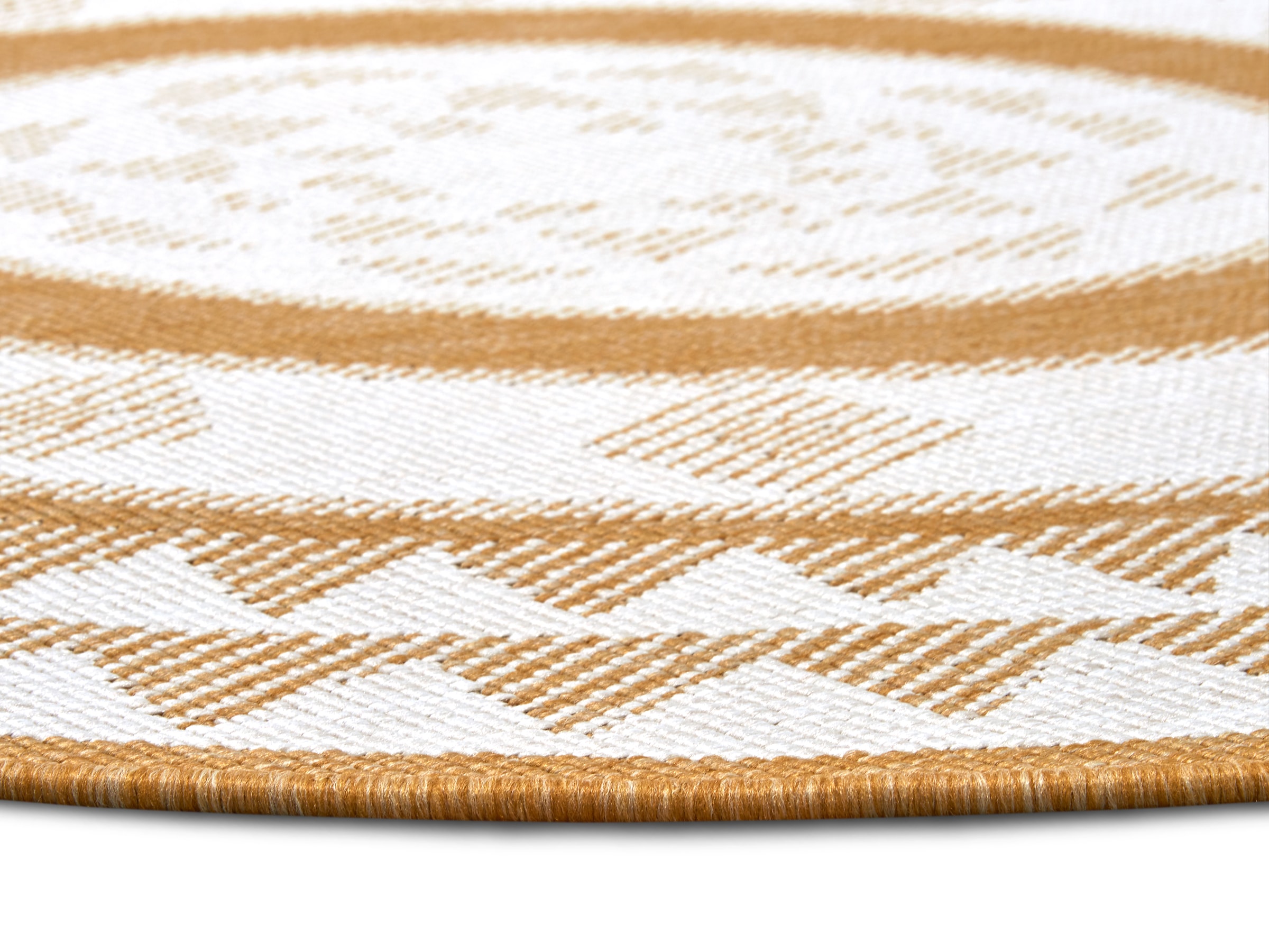 NORTHRUGS Teppich »Jamaica«, rund, 5 mm Höhe, In-& Outdoor, Wetterfest, Balkon, Garten, Wohnzimmer, Wasserfest