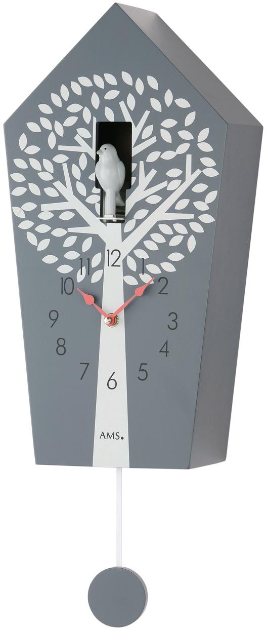 AMS Pendelwanduhr »W7287«, Quarzuhr,Holzgehäuse,Esszimmer,Wohnzimmer günstig online kaufen