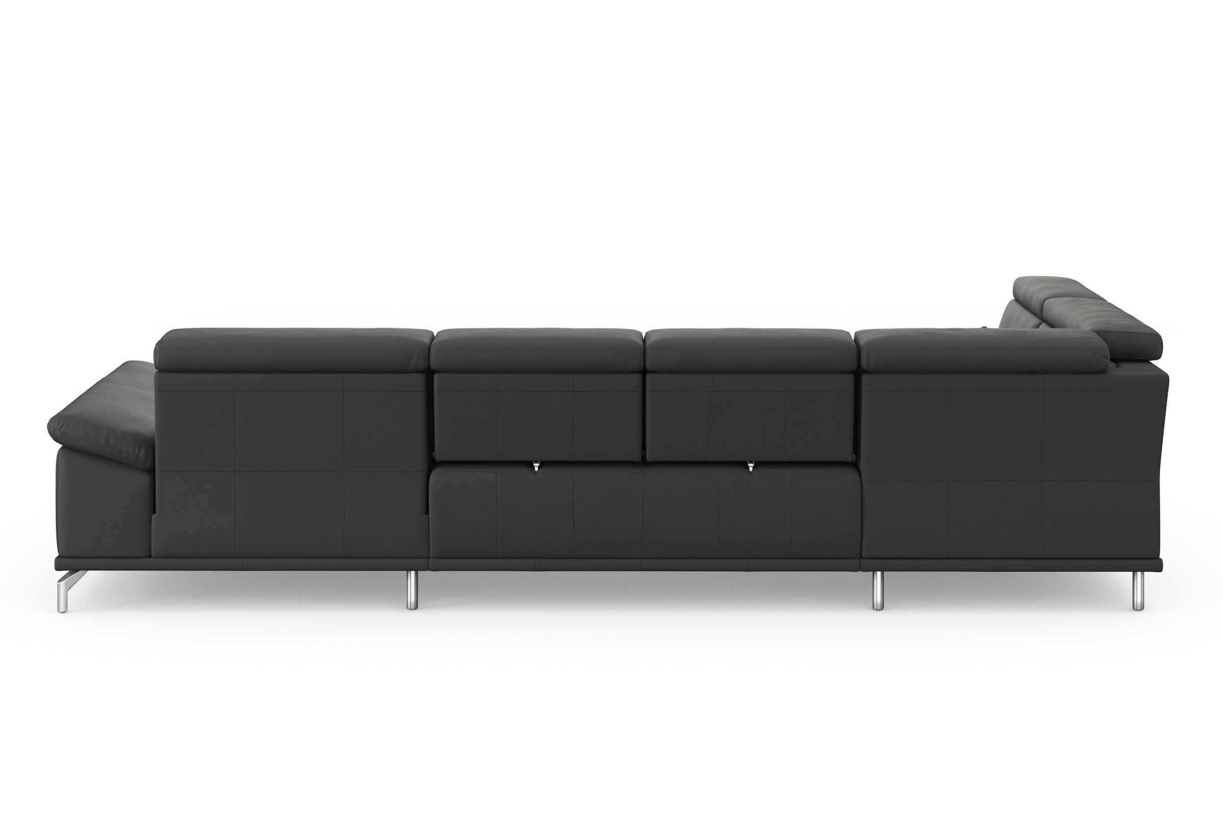 sit&more Wohnlandschaft »Cabrio U-Form, mit Sitztiefenverstellung, Arm- und Kopfteilverstellung«, 3 Nierenkissen, Federkern, optional Bettfunktion und Stauraum