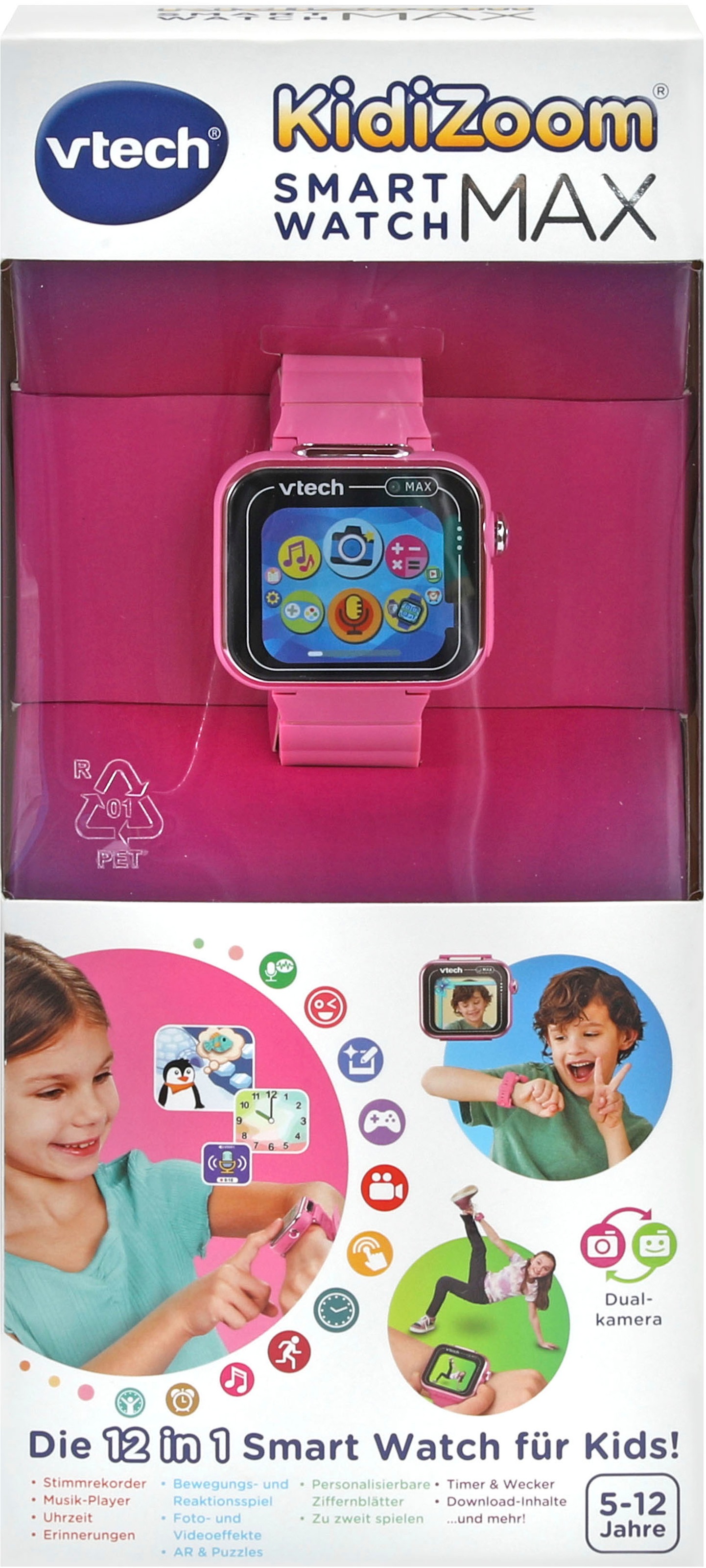 Vtech® Lernspielzeug »KidiZoom Smart Watch MAX pink«
