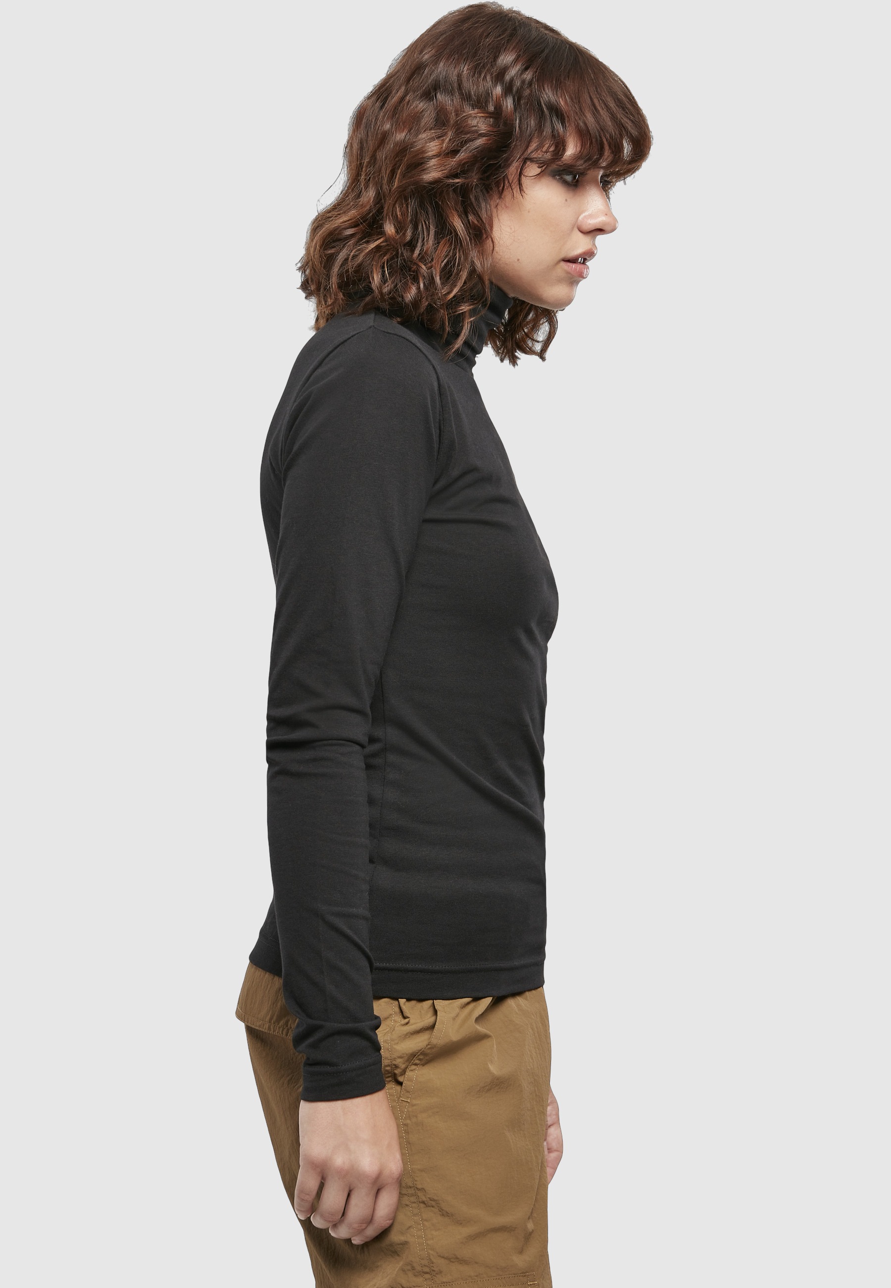 URBAN CLASSICS Longsleeve »Urban Classics Damen Ladies Basic Turtleneck L/S« 1 Stk.