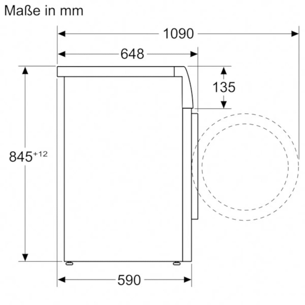 BOSCH Waschmaschine »WGB256040«, Serie 8, WGB256040, 10 kg, 1600 U/min, Iron Assist reduziert dank Dampf 50 % der Falten