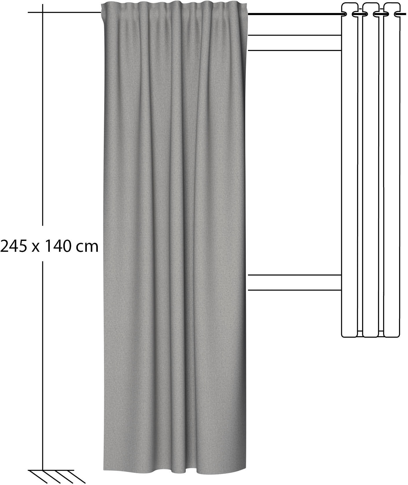 HOMING Vorhang »Allen« verdeckte Schlaufen 1 Stk. tlg.