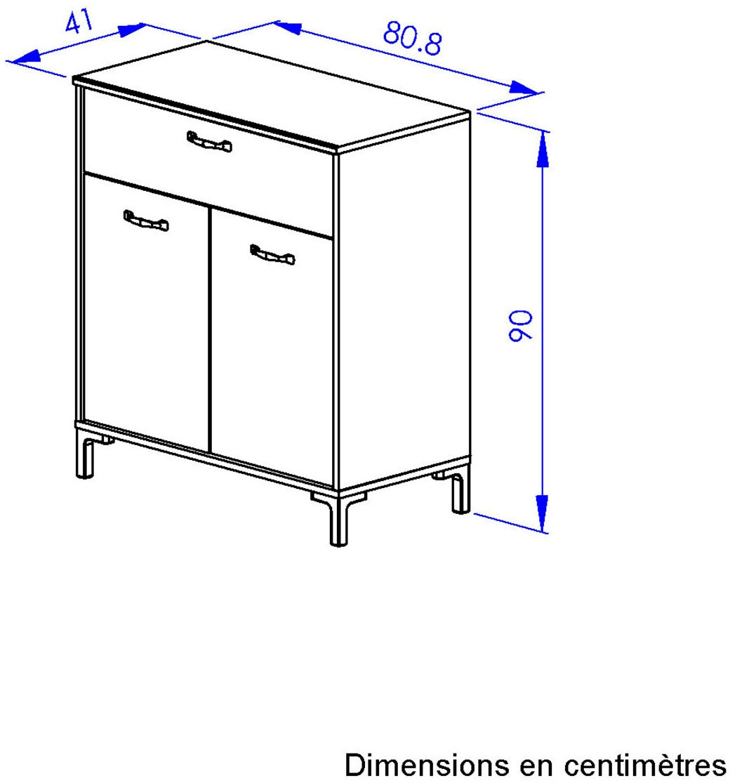 Gami Stauraumschrank »MANCHESTER« Großes Stauraumvolumen