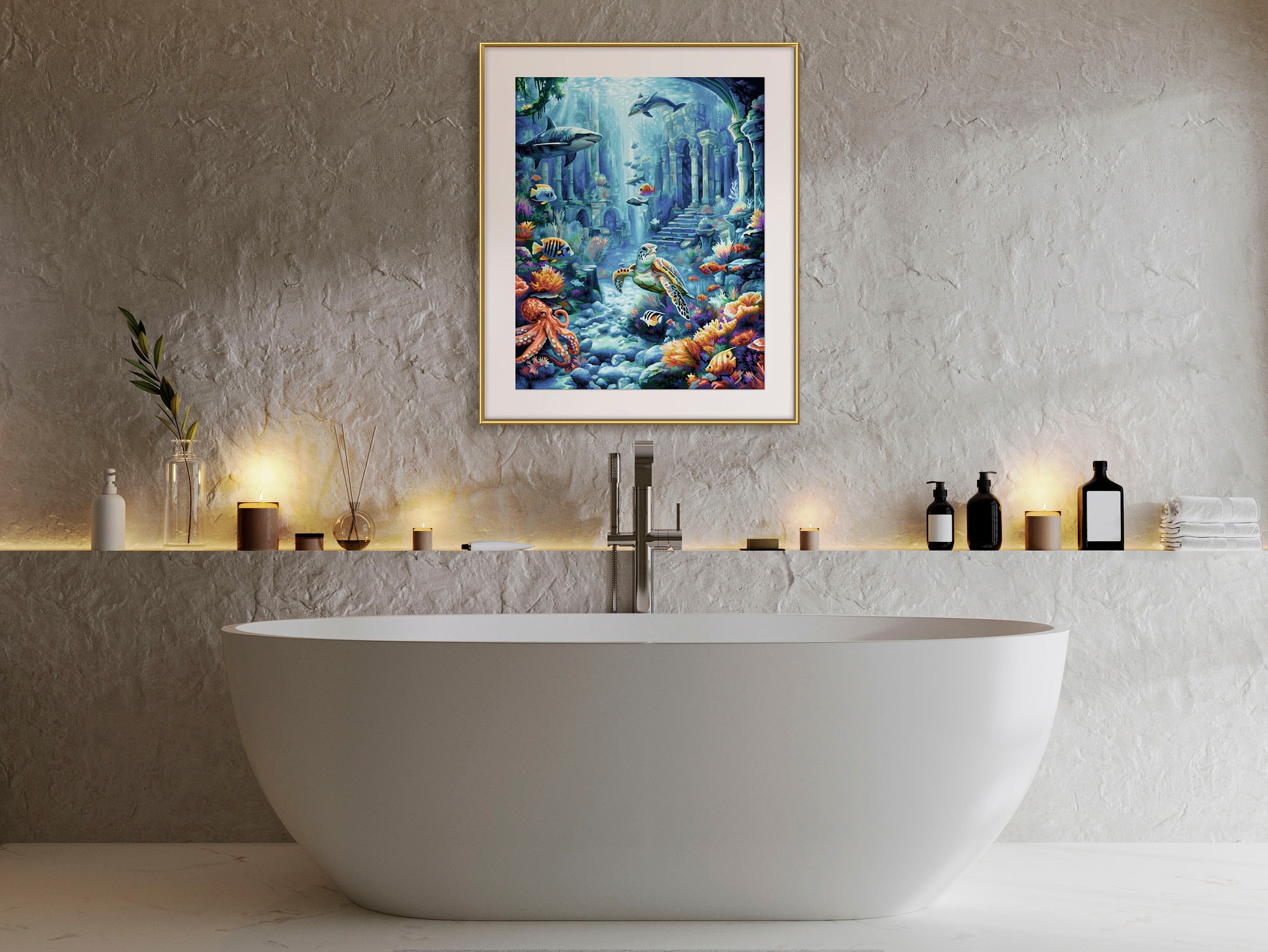 Schipper Malen nach Zahlen »Meisterklasse Premium, Unterwasserwelt«, Made in Germany