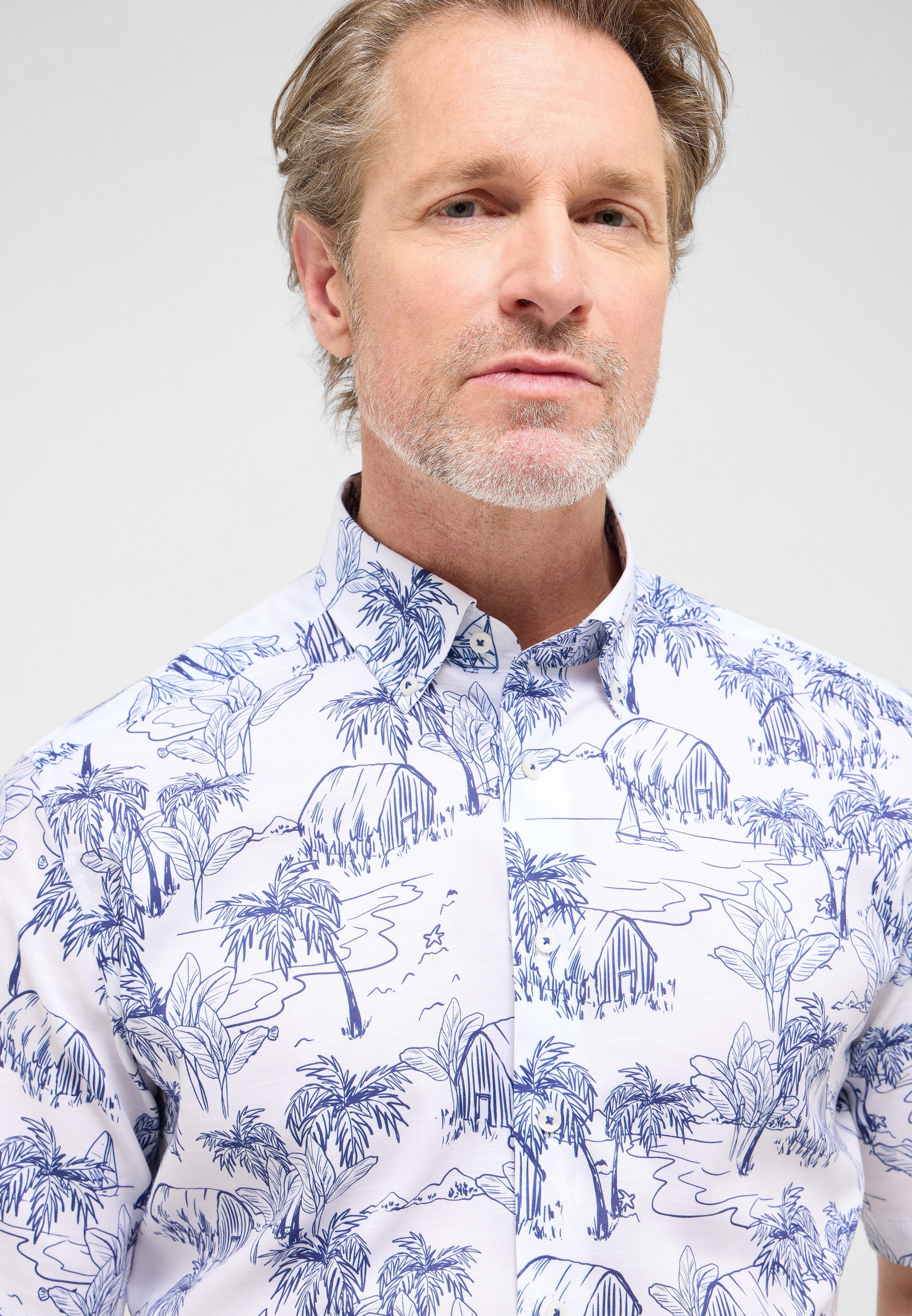 Eterna Kurzarmhemd »MODERN FIT«, EASY IRON (bügelleicht)
