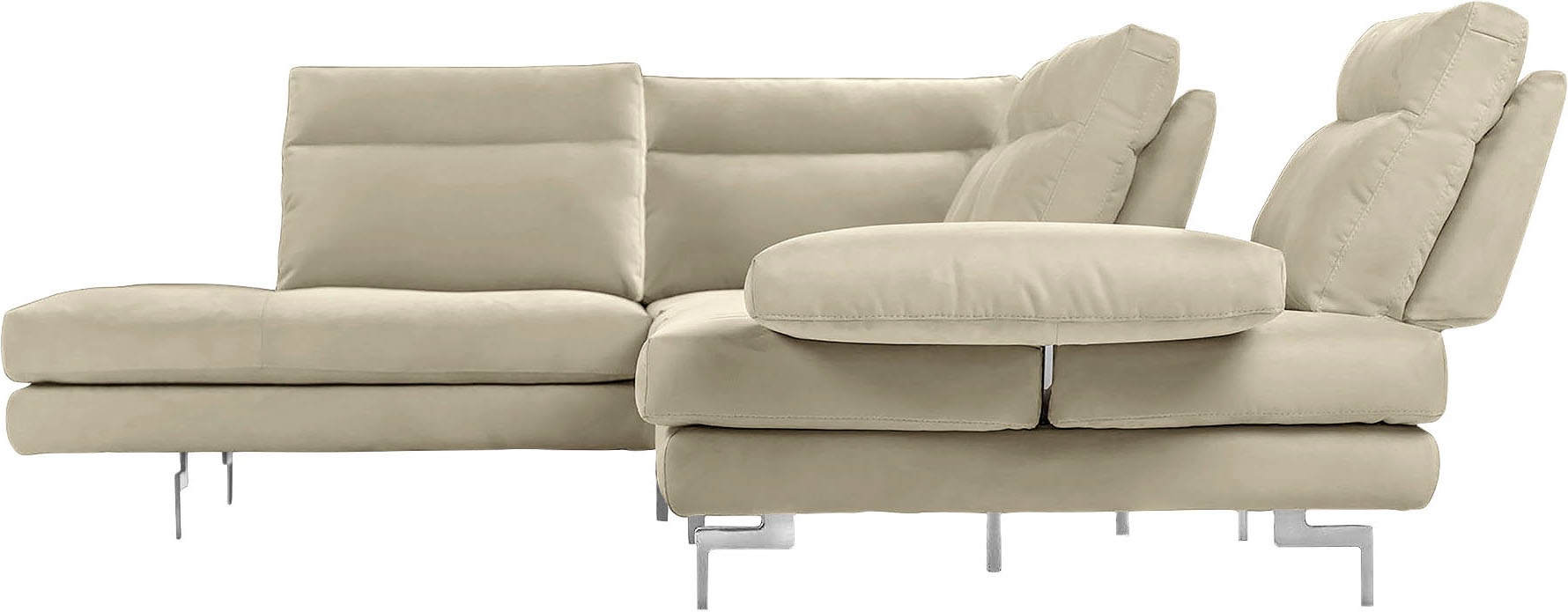 CALIA ITALIA Ecksofa "Toby Wing, L-Form, Multifunktionssofa, bequem und ede günstig online kaufen