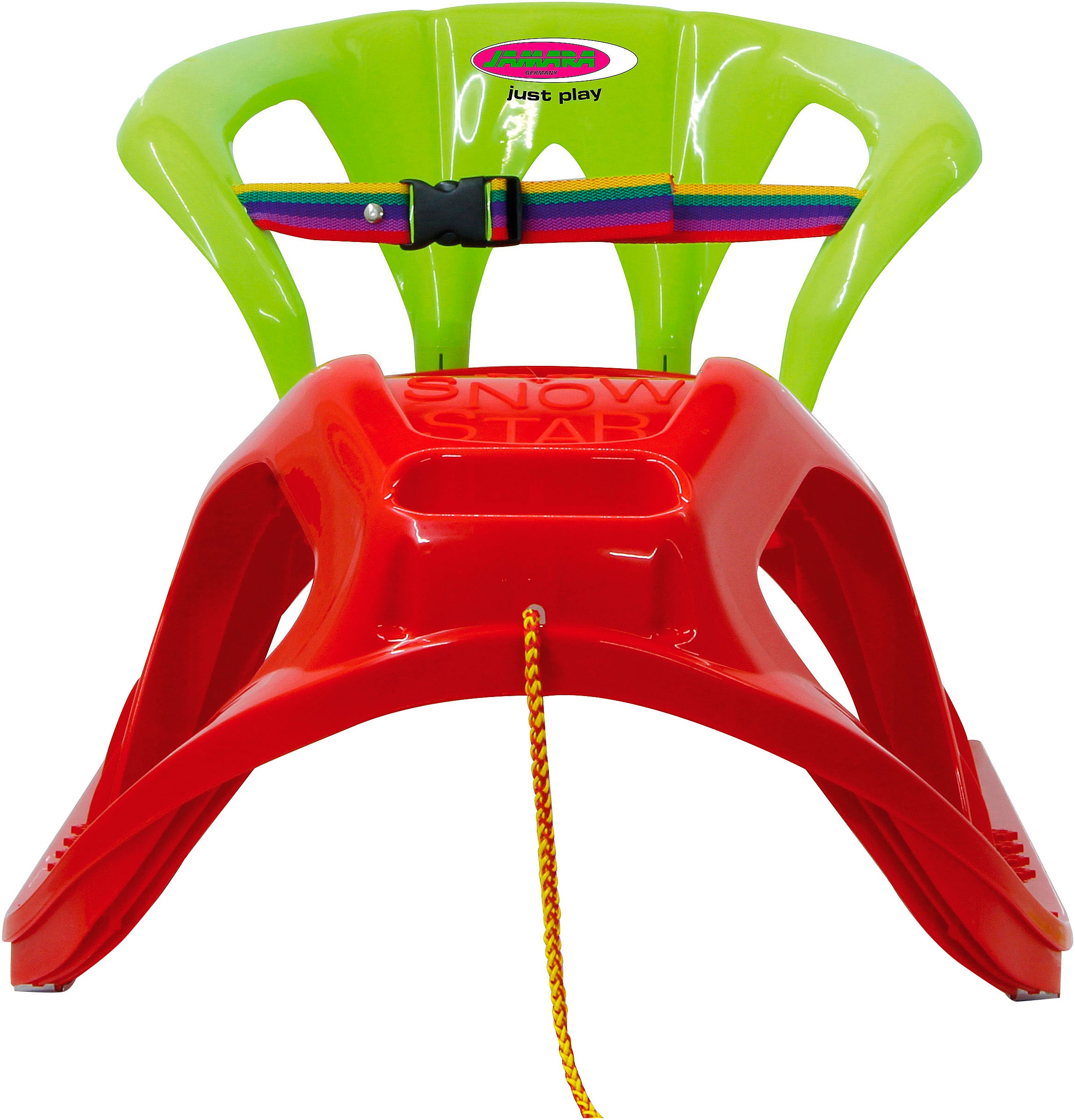 Jamara Schlitten »Snow Play Schlitten Snow-Star 90 cm, mit Rückenlehne«, Made in Europe