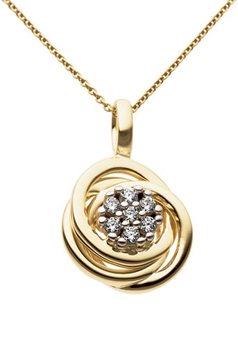 Firetti Kettenanhänger »Schmuck Geschenk Gold 333 Halsschmuck Anhänger für Halskette«, mit Brillanten