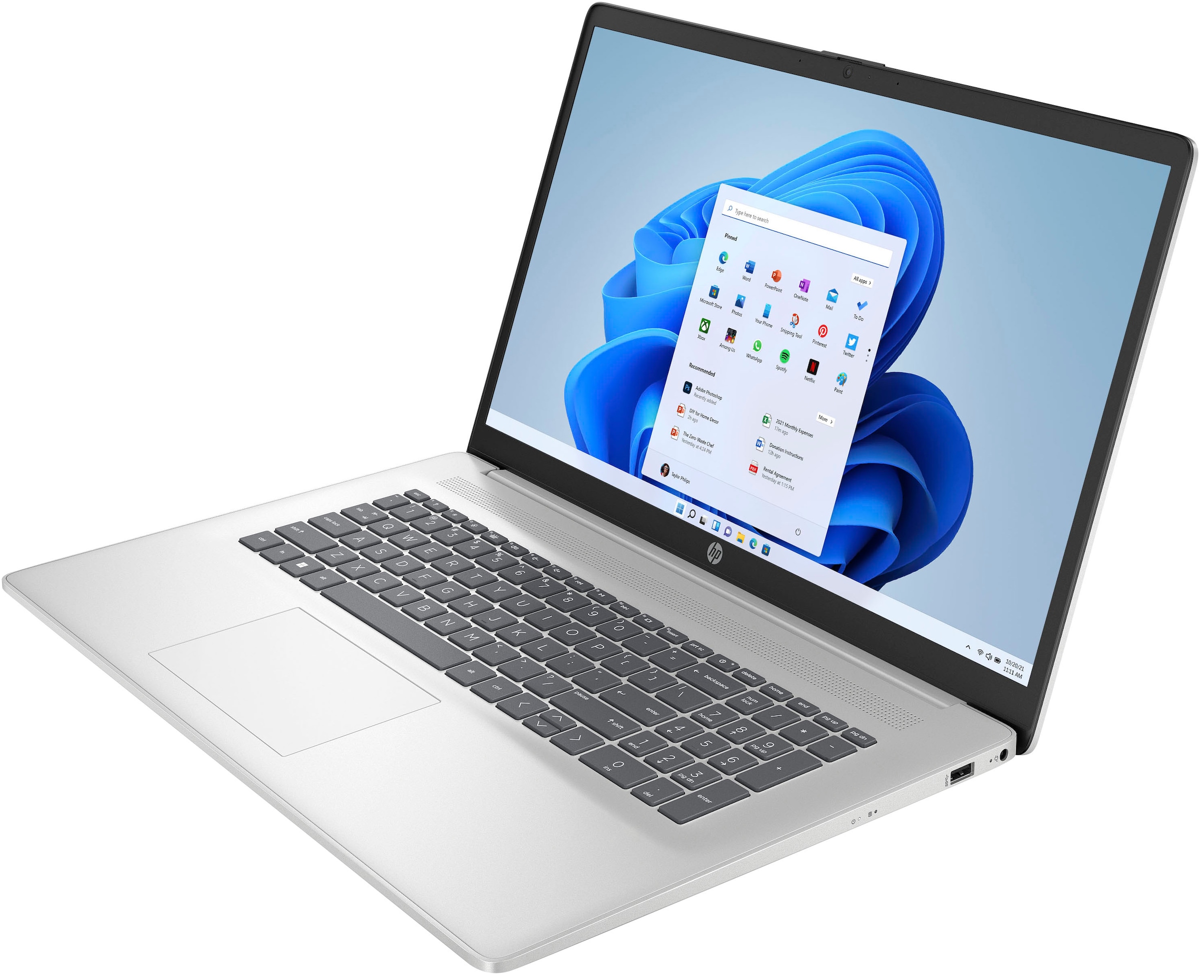 HP Notebook »17-cn3261ng«, 43,94 cm, / 17,3 Zoll, Intel, Core i5, Iris Xe Graphics, 512 GB SSD