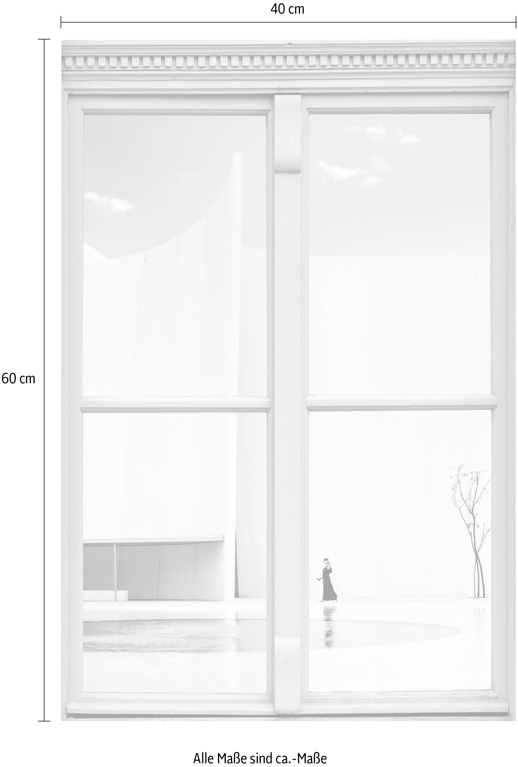 queence Wandsticker »Pool«, Wandsticker, Wandbild, selbstklebend, 3D, Fenster