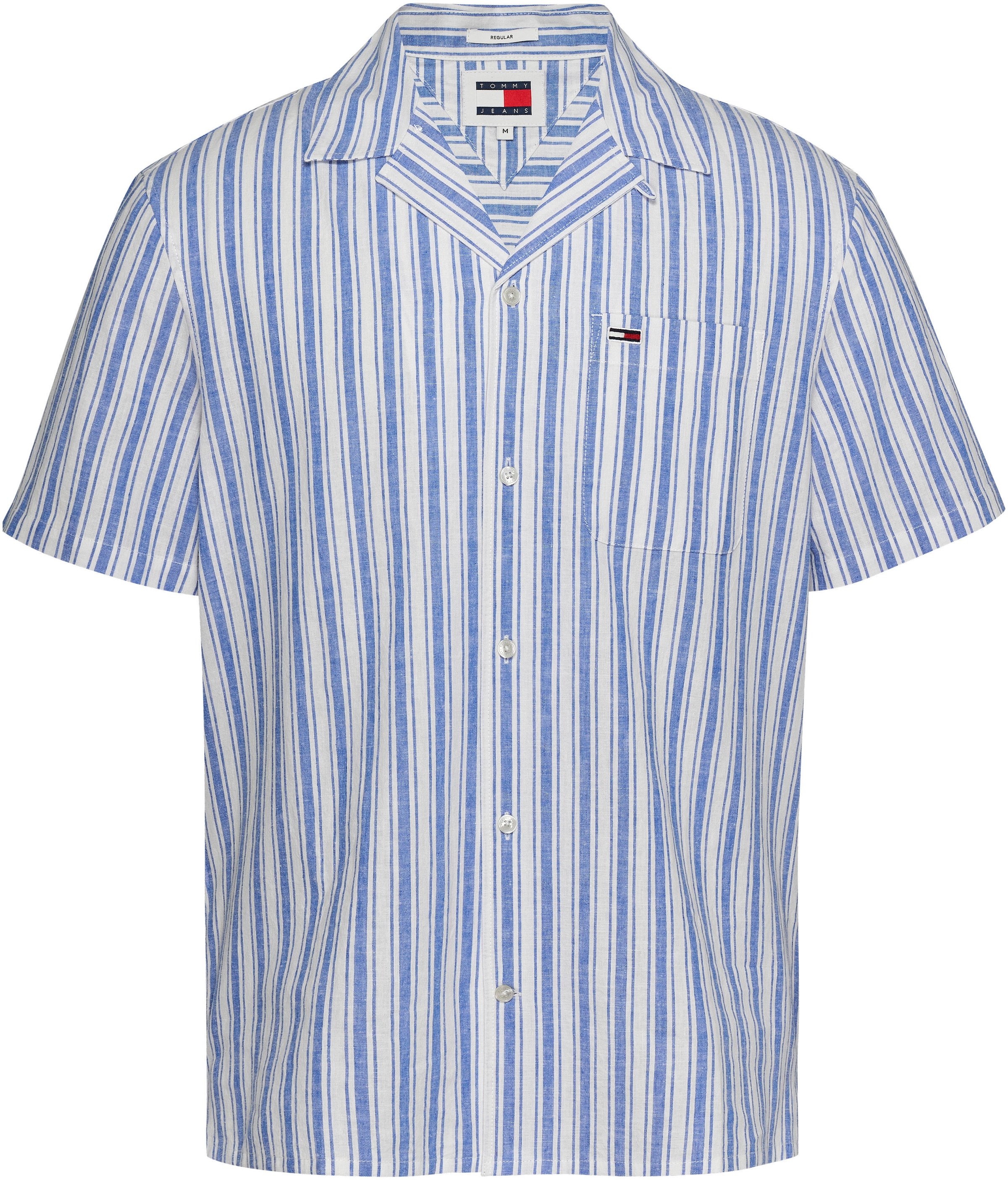 Tommy Jeans Kurzarmhemd »TJM STRIPE LINEN SS SHIRT EXT«
