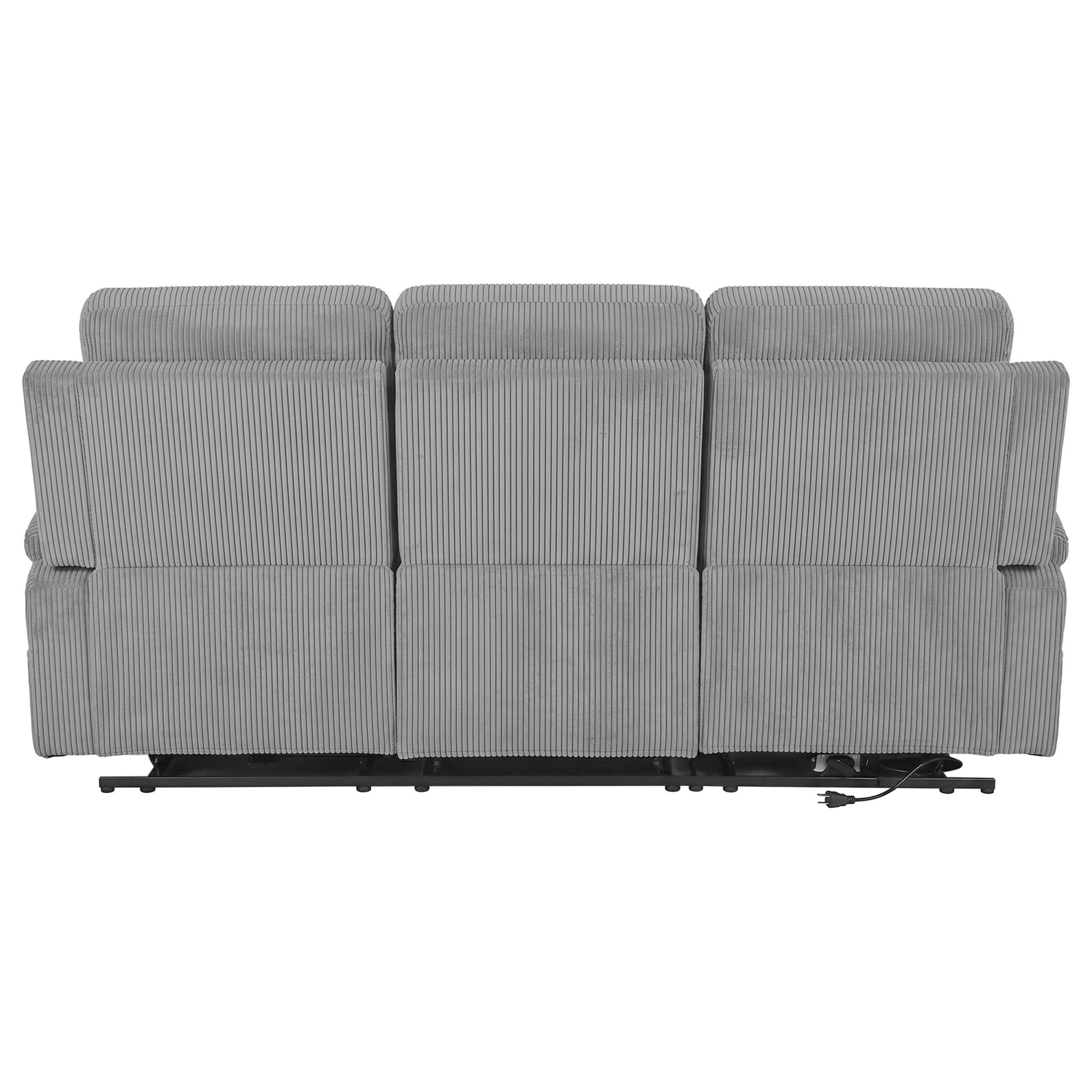 OTTO home Ecksofa »NAPORI Cord, L-Form, 210cm, man./elektr. Relaxfunktion« USB-A bei elektr. Variante, Staukasten, Seitentaschen u. Federkern