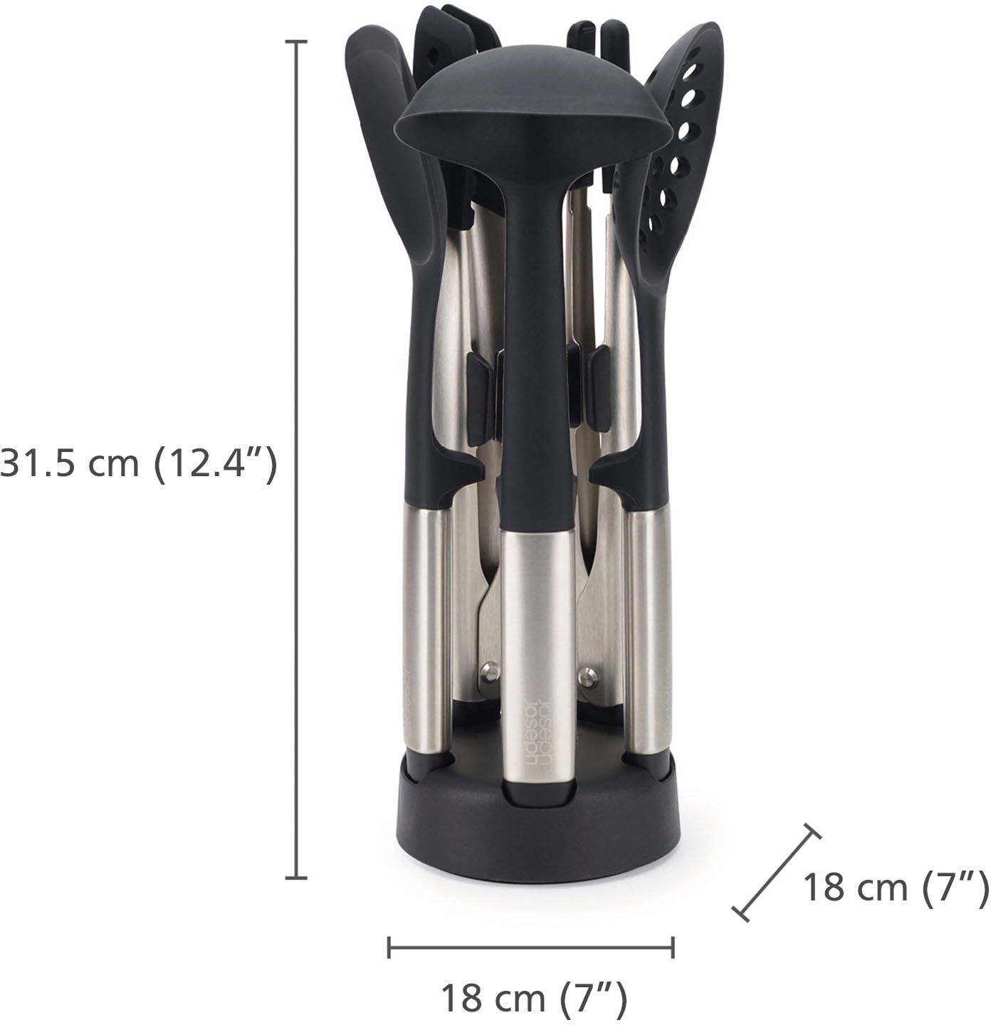 Joseph Joseph Kochbesteck-Set »Elevate Fusion 5pc Silicone Set«, (Set, 6 tlg.), BPA-frei