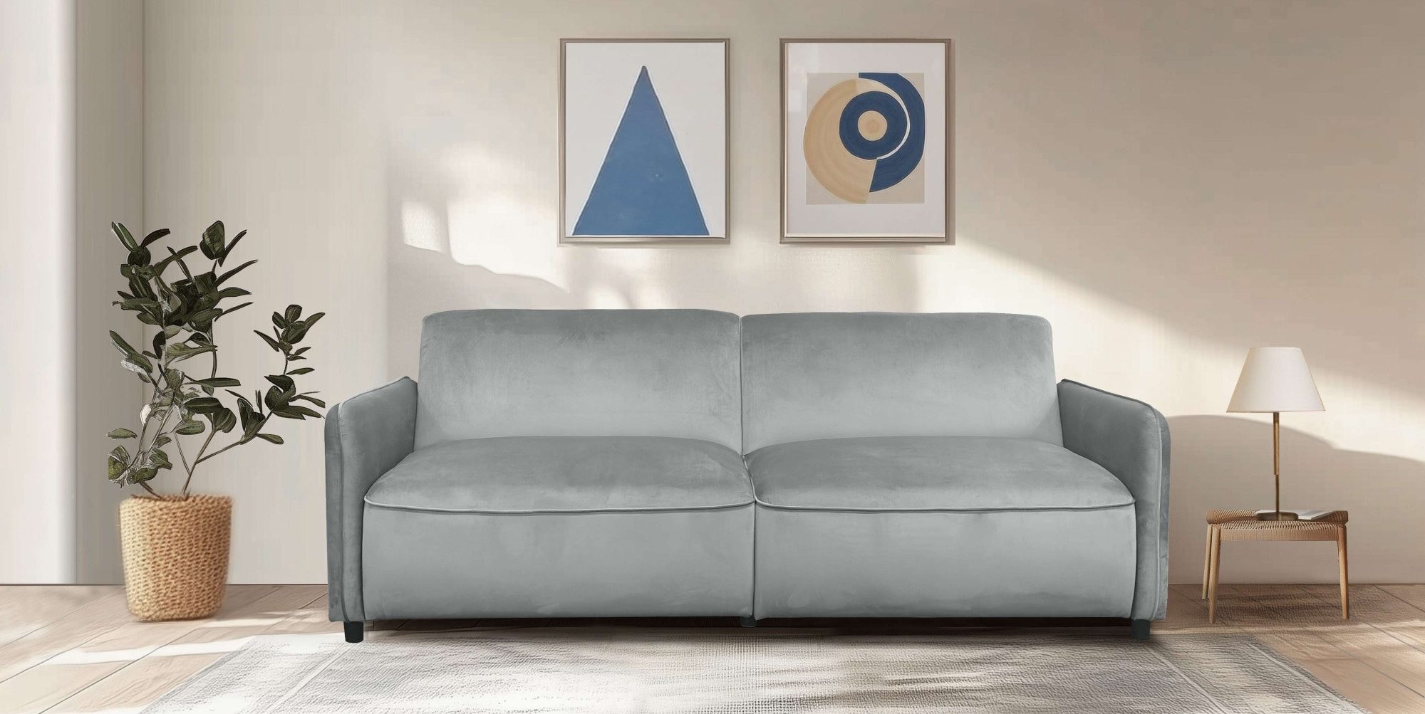 Dorel Home 3-Sitzer »ALICIA Schlafsofa 209 cm«, Federkernpolsterung, verste günstig online kaufen
