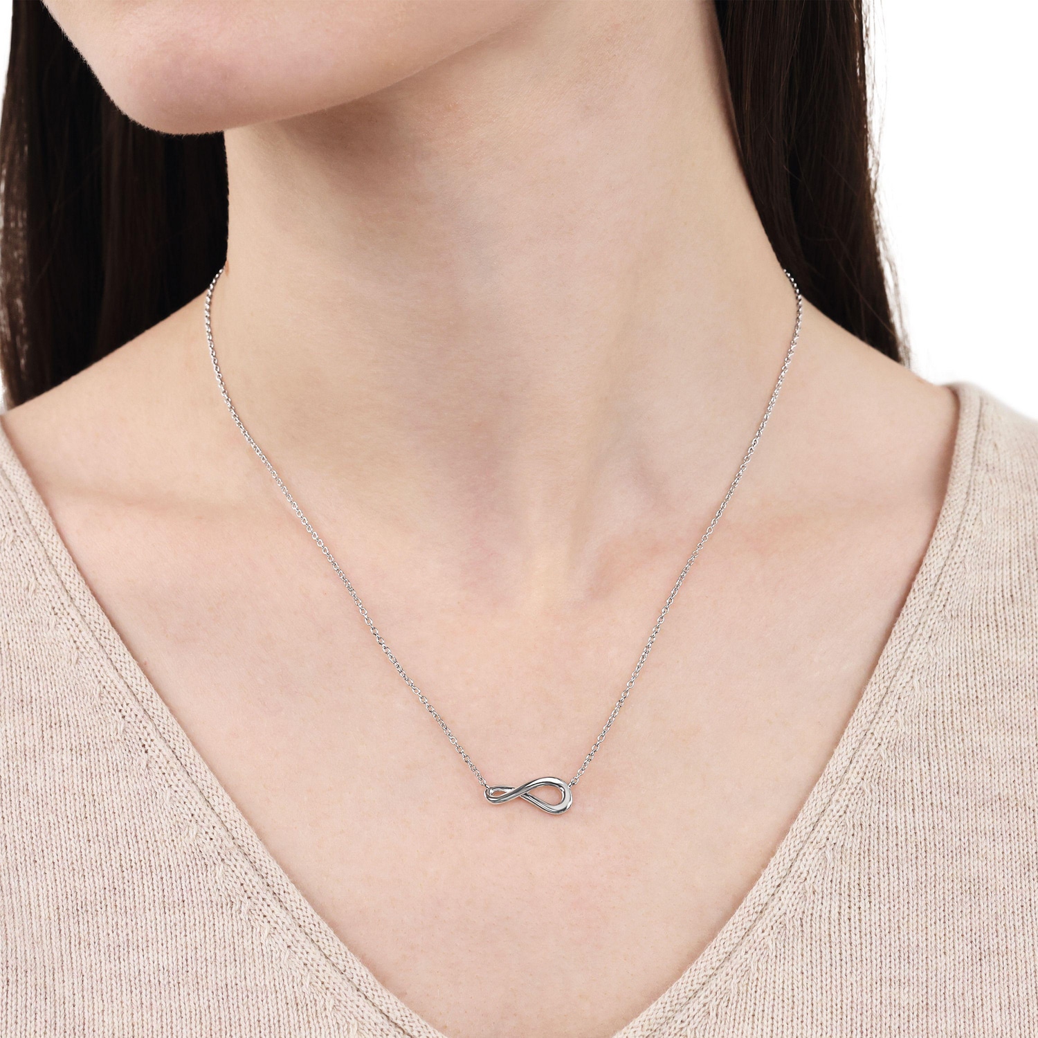 TOM TAILOR Kette mit Anhänger »Infinity-Motiv, Unendlichkeitsschleife«