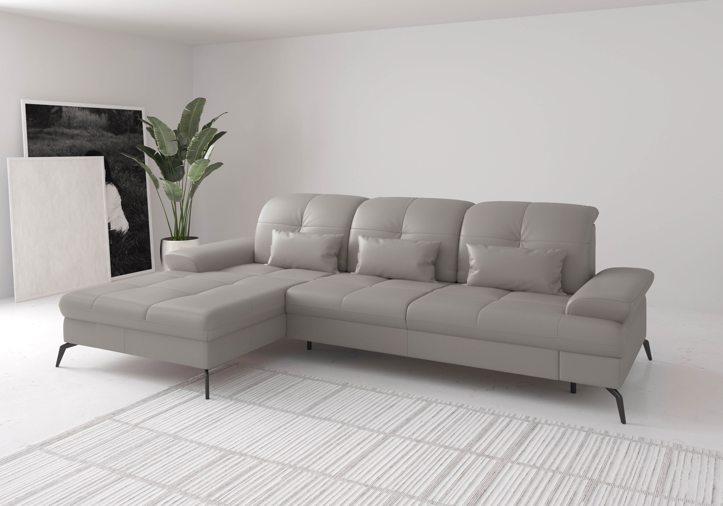 sit&more Ecksofa »Amica, L-Form, inkl. Sitztiefenverstellung & Armteilverst günstig online kaufen