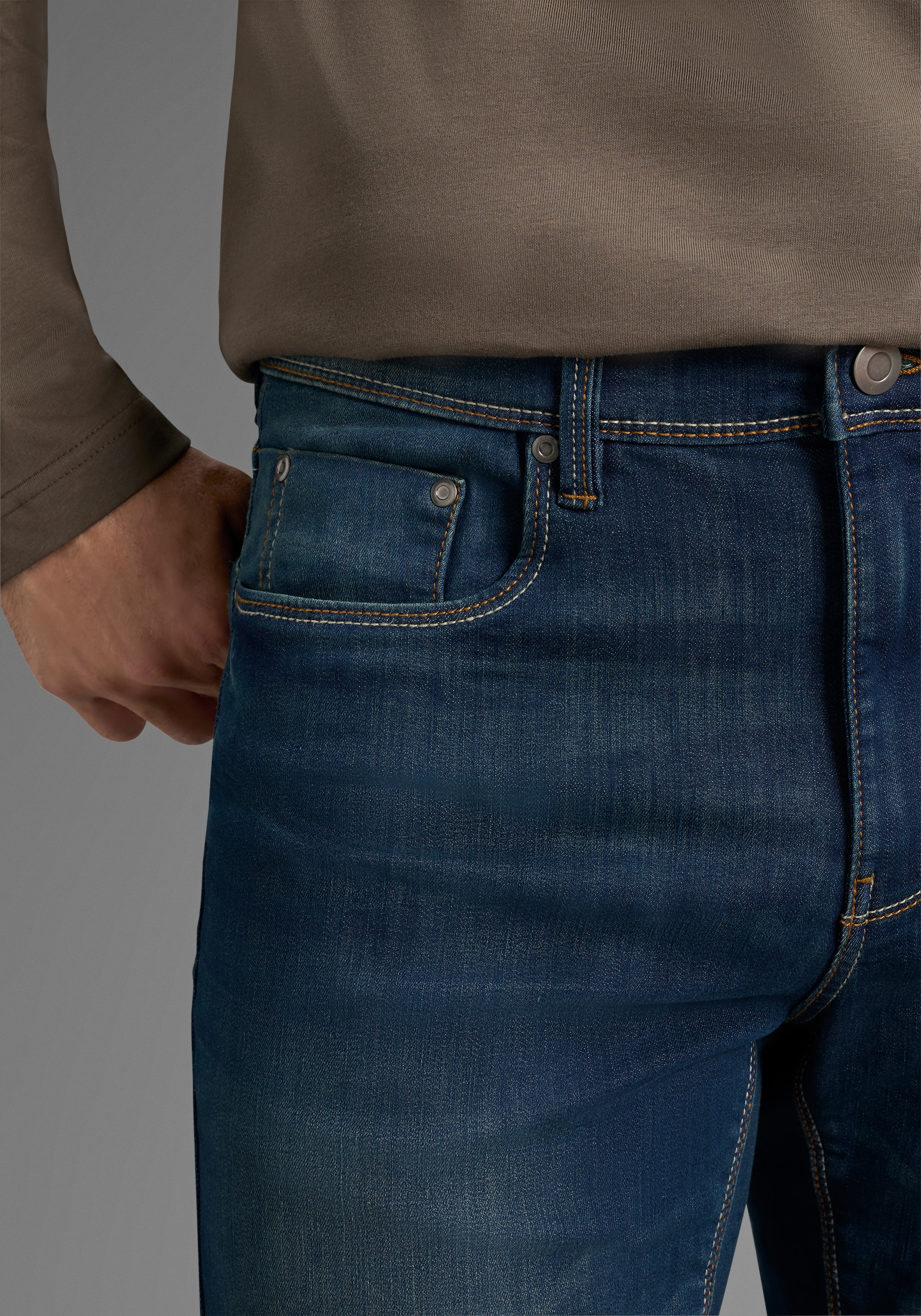 Arizona Straight-Jeans gerades Bein, mit Eingrifftaschen, Gesäßtaschen und Coinpocket