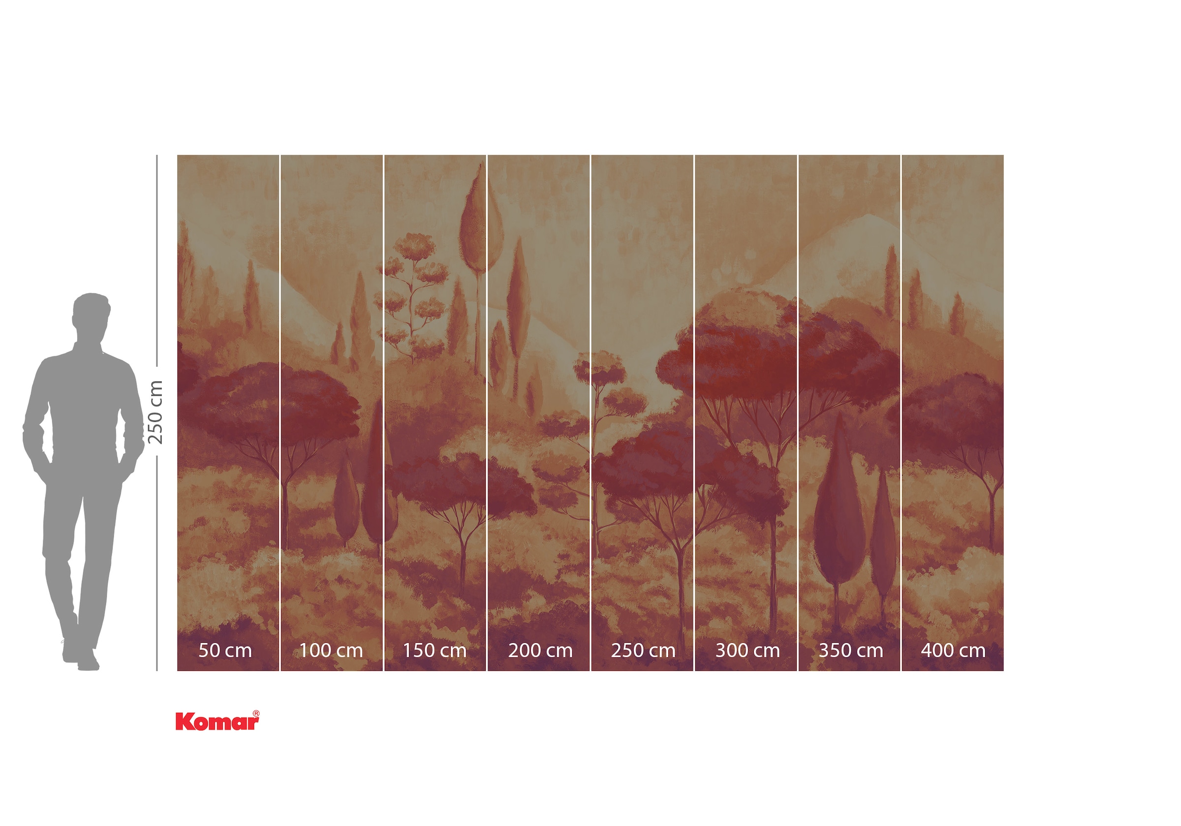 Komar Fototapete »Digitaldruck Vlies - Luxury Labyrinth - Größe 400 x 250 cm«, bedruckt-floral-geblümt-gemustert-tropisch, Wohnzimmer, Schlafzimmer