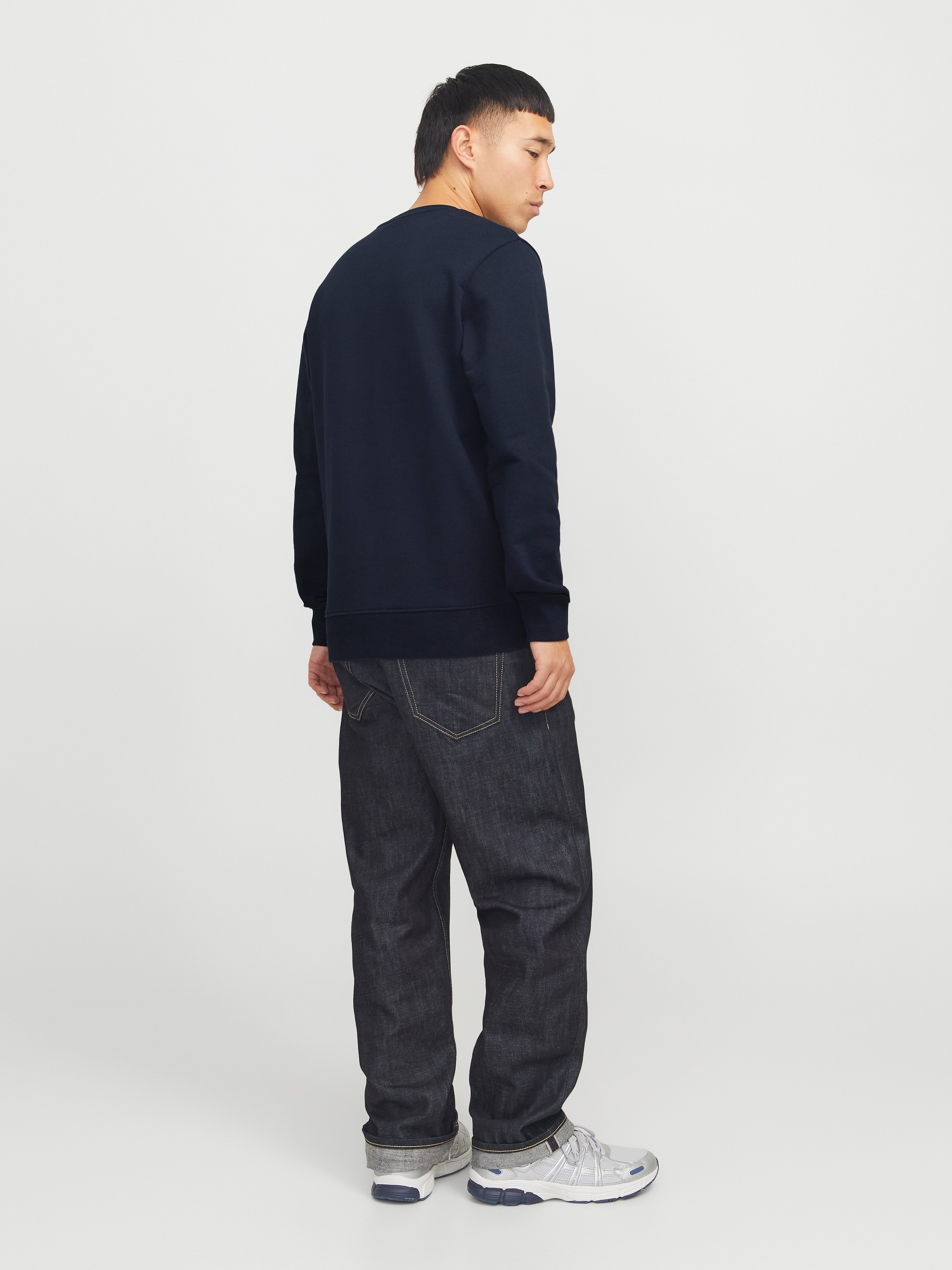 Jack & Jones Sweatshirt »JJHUDSON – Sweatshirt mit Print, Rundhals und Kapuze«, Print, modisch, regular fit, angeraute Sweatware, Rundhals