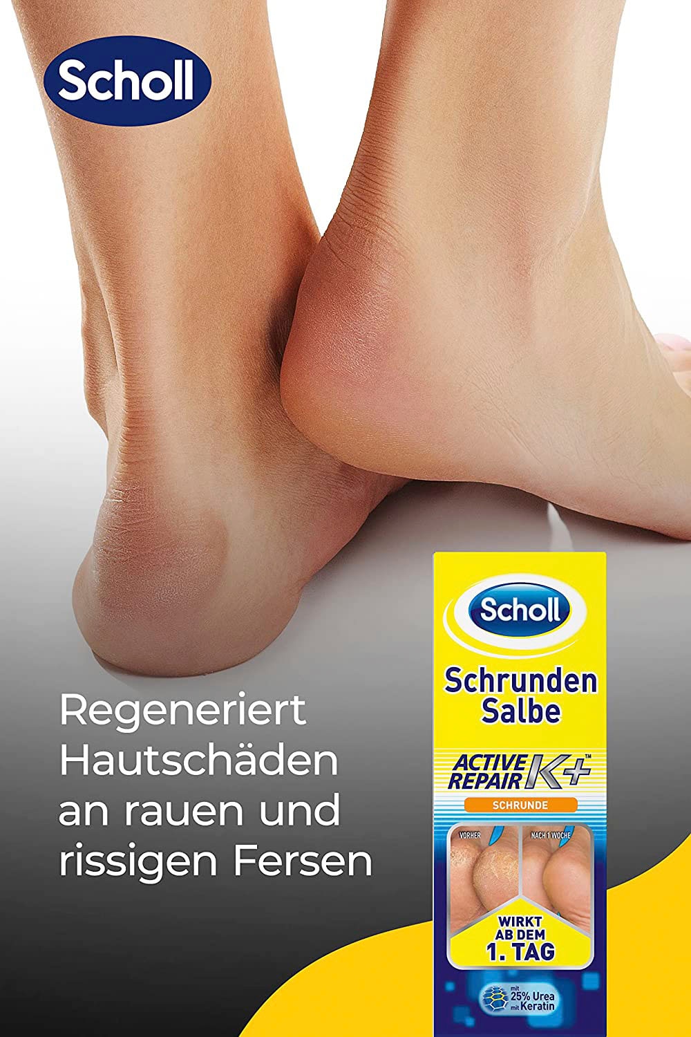 Scholl Fußcreme »Active Repair K+« Schrunden Salbe