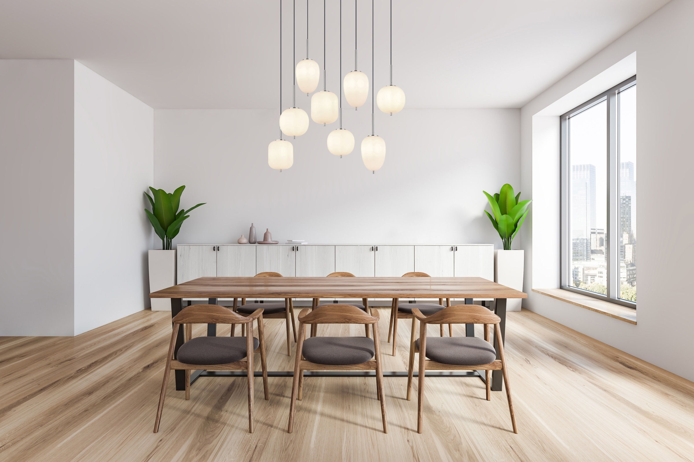 GLOBO LIGHTING Hängeleuchte »BLACKY I«, Leuchtmittel E14 | ohne Leuchtmittel, Hängelampe/Pendelleuchte/Glas opal/unterschiedliche Gläser