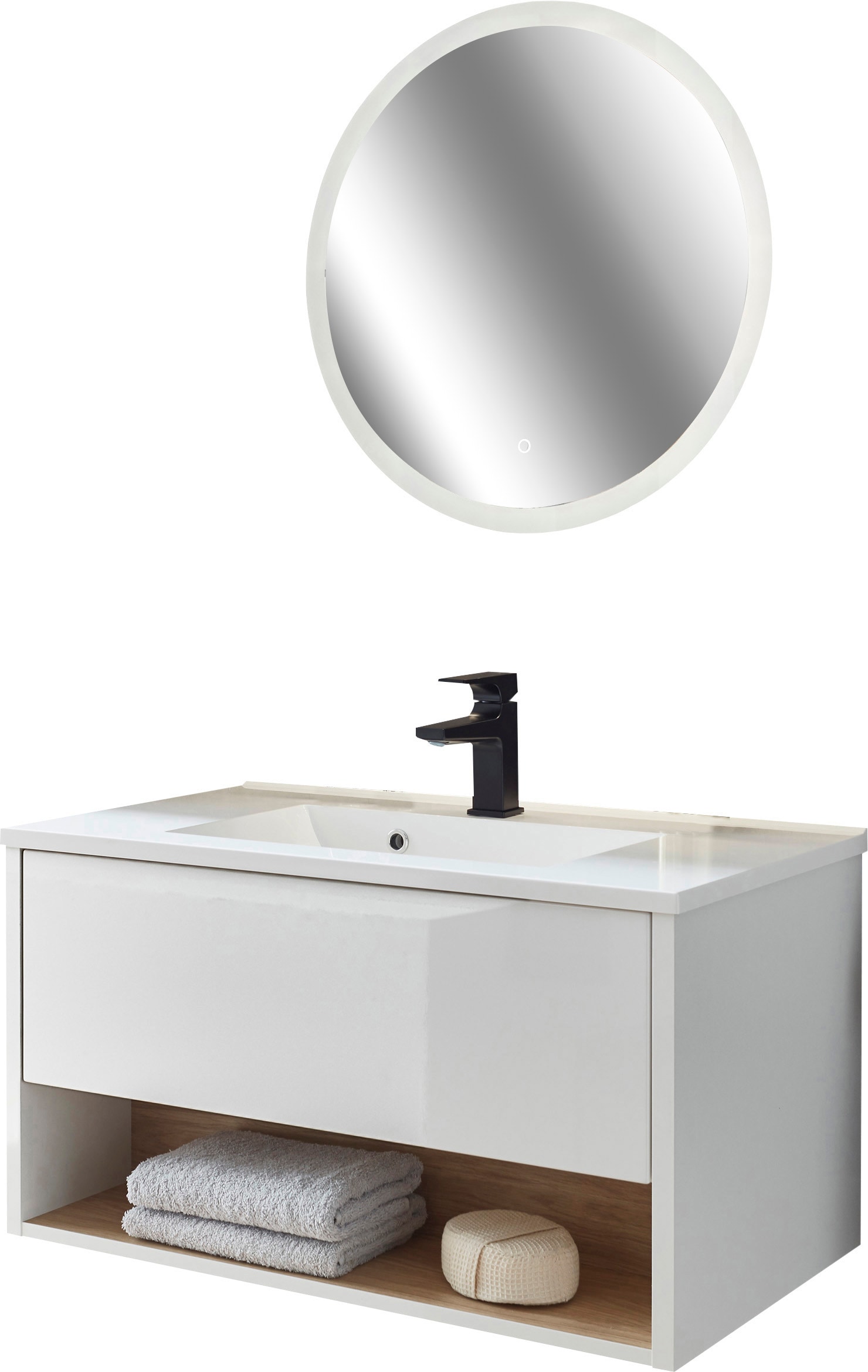 PLACES OF STYLE Badmöbel-Set »Studio Line, Bad im modernen Design, 2-teilig günstig online kaufen