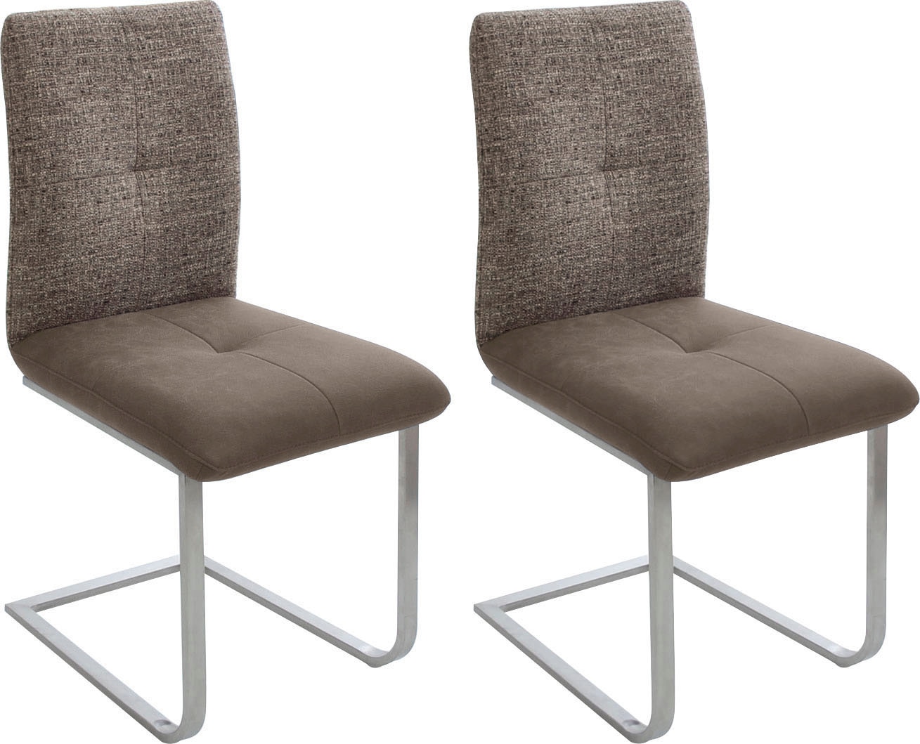 K+W Komfort & Wohnen Freischwinger »Giacomo II« (Set) 2 Stk. Microfaser 785 günstig online kaufen